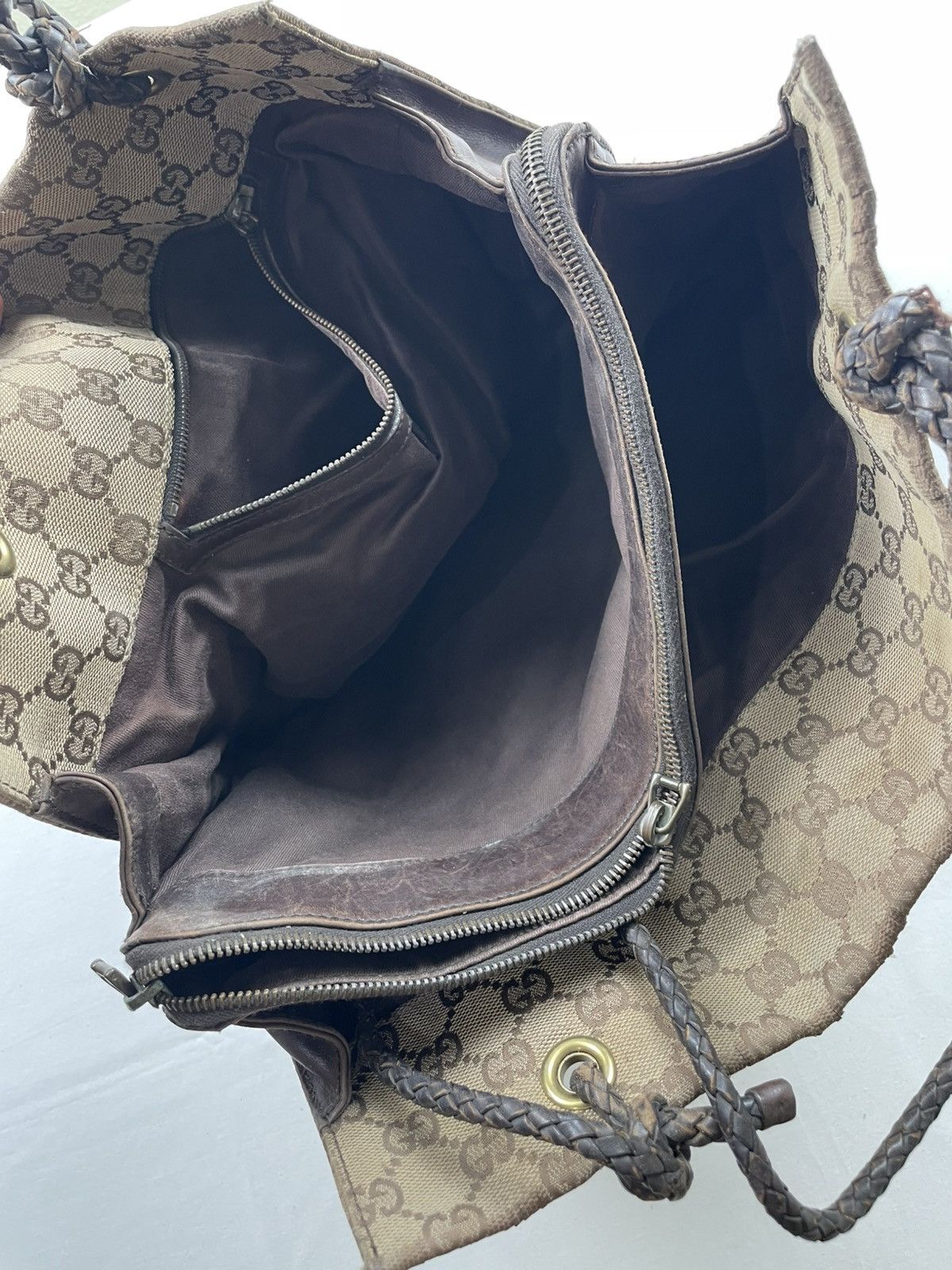 Gucci GUCCI GG Canvas Shoulder Bag Beige Made in Italy Size ONE SIZE - 8 Thumbnail