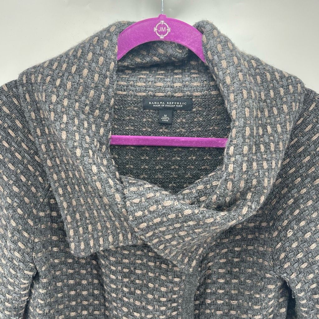 Banana Republic Banana Republic Womens Coat jacket Italian Yarn Collared Bas Size M / US 6-8 / IT 42-44 - 9 Thumbnail