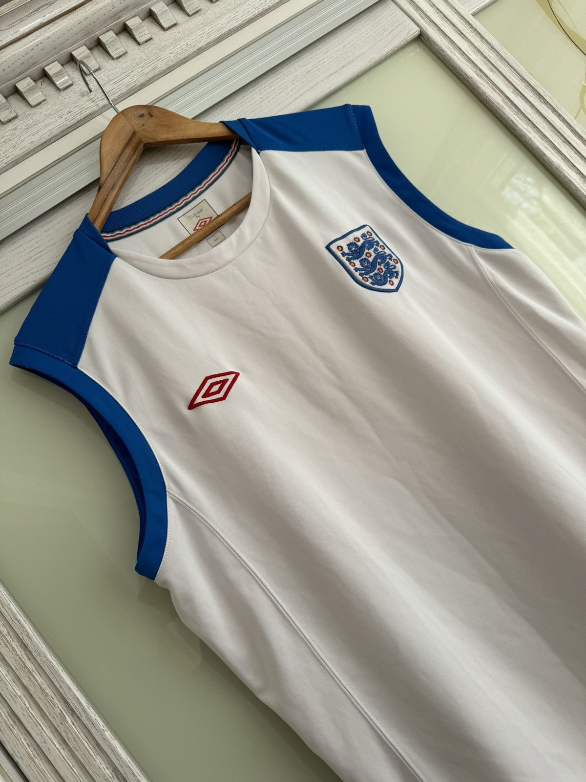 Umbro England Vintage Soccer Top Jersey Football Kit Shirt Size US XXL / EU 58 / 5 - 4 Thumbnail