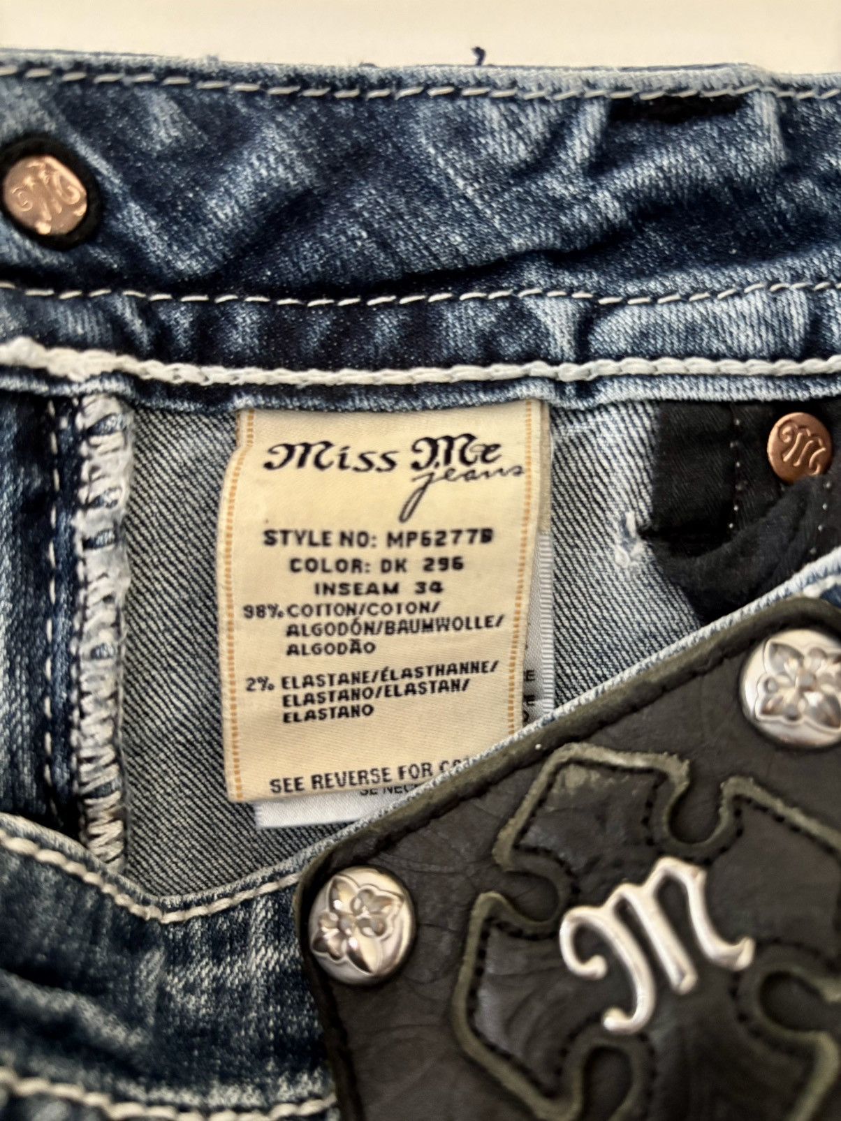 Miss Me Y2K Miss Me Mid-Rise Bootcut Jeans Size 28" / US 6 / IT 42 - 7 Thumbnail