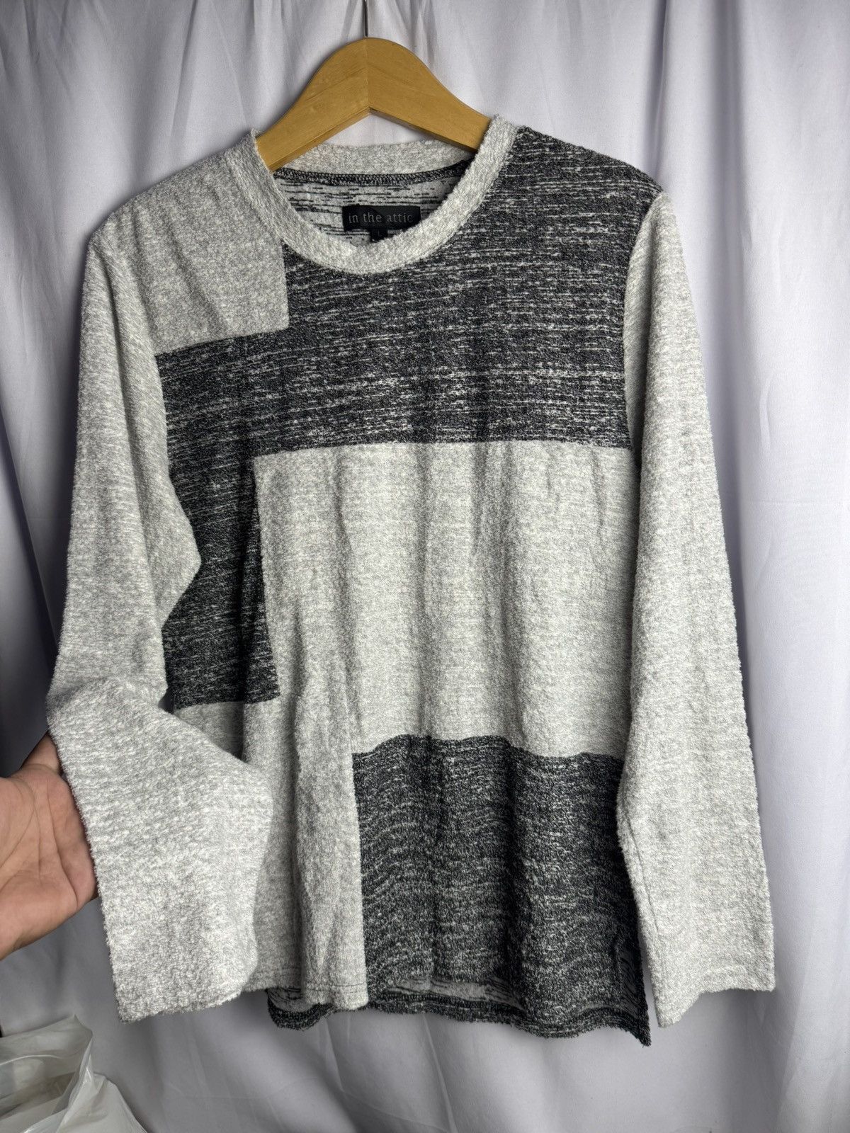 If Six Was Nine × Japanese Brand × Le Grande Bleu (L.G.B.) In The Attic Japanese Blocked Long Sleeve Size US L / EU 52-54 / 3 - 2 Thumbnail