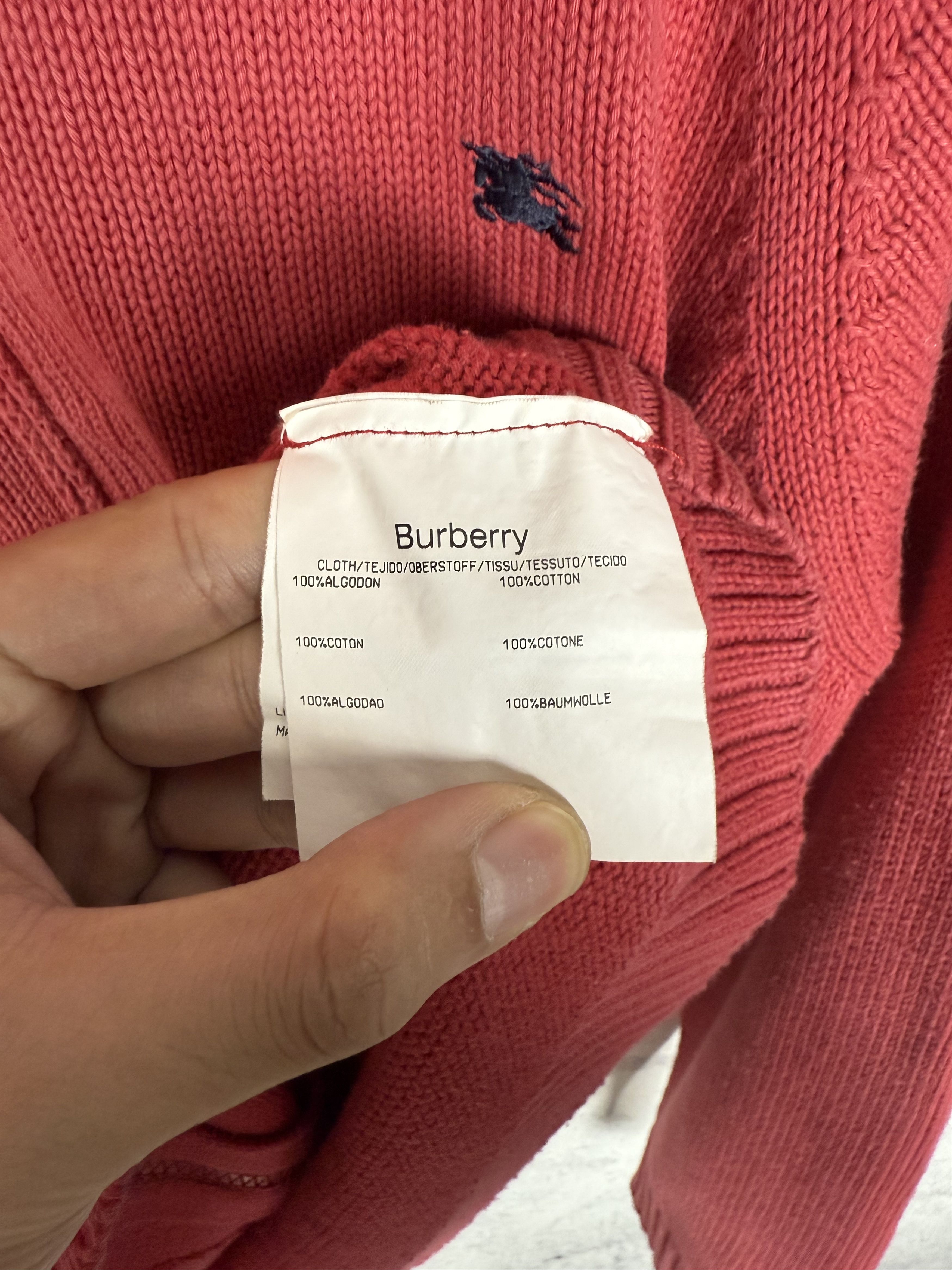 Burberry Vintage Burberry Knit Zip Up Sweater Jumper Size US L / EU 52-54 / 3 - 7 Thumbnail