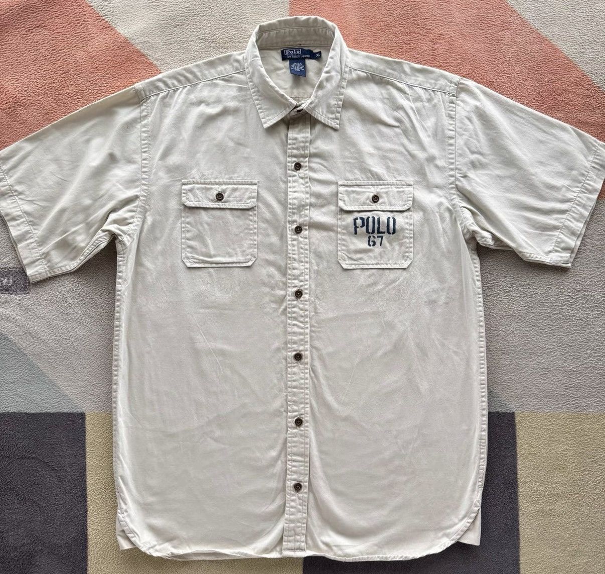 Polo Ralph Lauren Ralph Lauren RL Polo Embroidered Back Print Short Sleeve K22 Size US XL / EU 56 / 4 - 1 Thumbnail