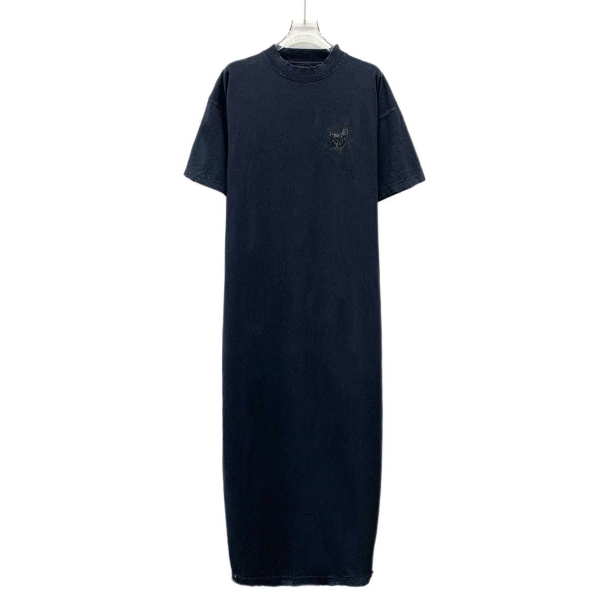Balenciaga Balenciaga Black Vintage Logo Short Sleeve Dress K26WX Size S / US 4 / IT 40 - 1 Thumbnail