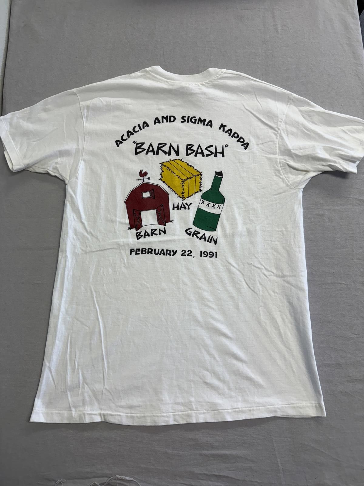 Hanes AKAK and EK Ohio University Rural Awareness Barn Bash 1991 Size US XL / EU 56 / 4 - 4 Thumbnail