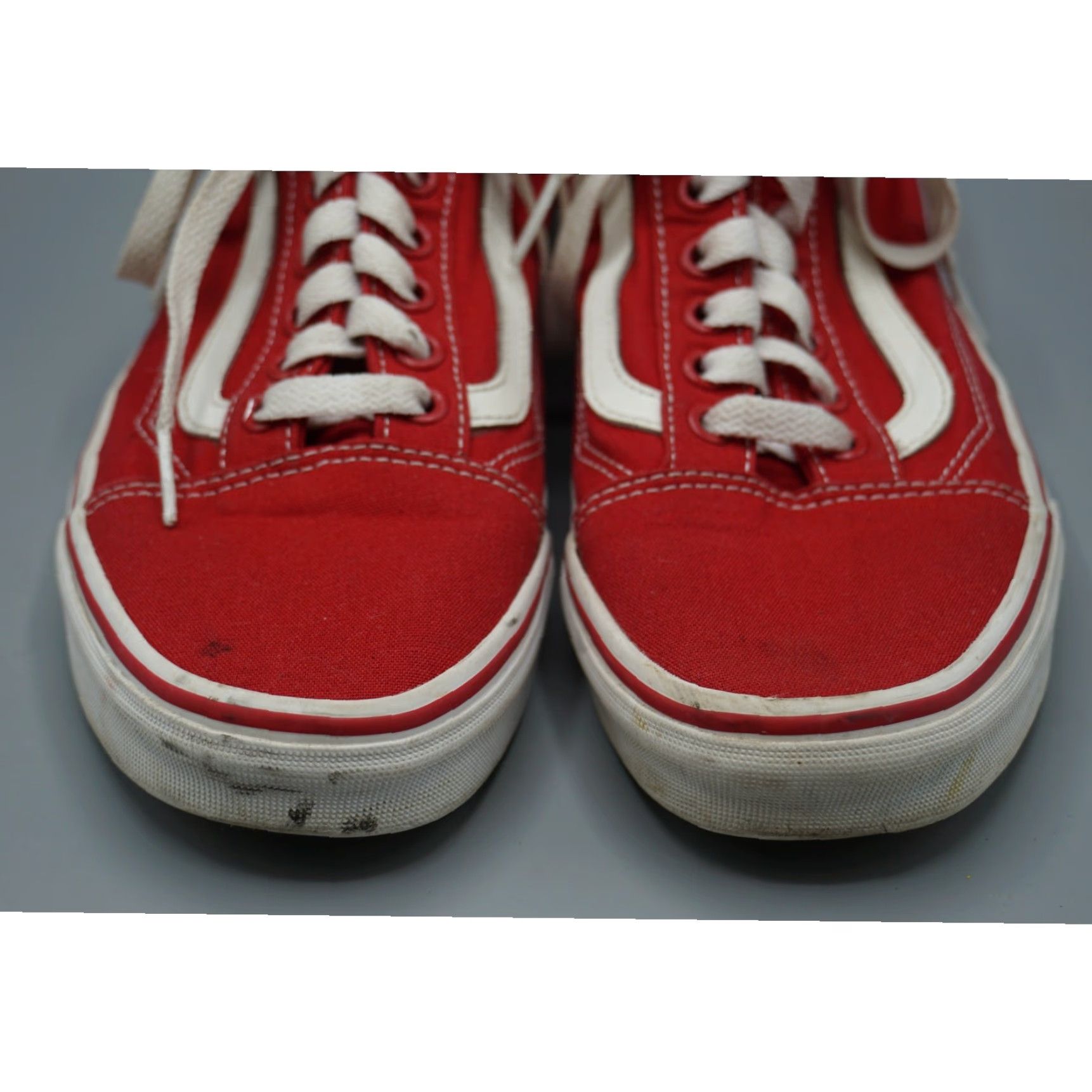 Vans VANS Sneakers Men 7.5 Off The Wall Old Skool Red Canvas White Red Size US 8 / IT 38 - 2 Thumbnail