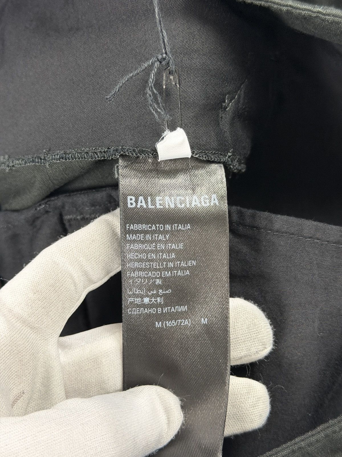 Balenciaga Balenciaga Cut Up Cargo Black Ripstop Pants Size US 32 / EU 48 - 9 Thumbnail