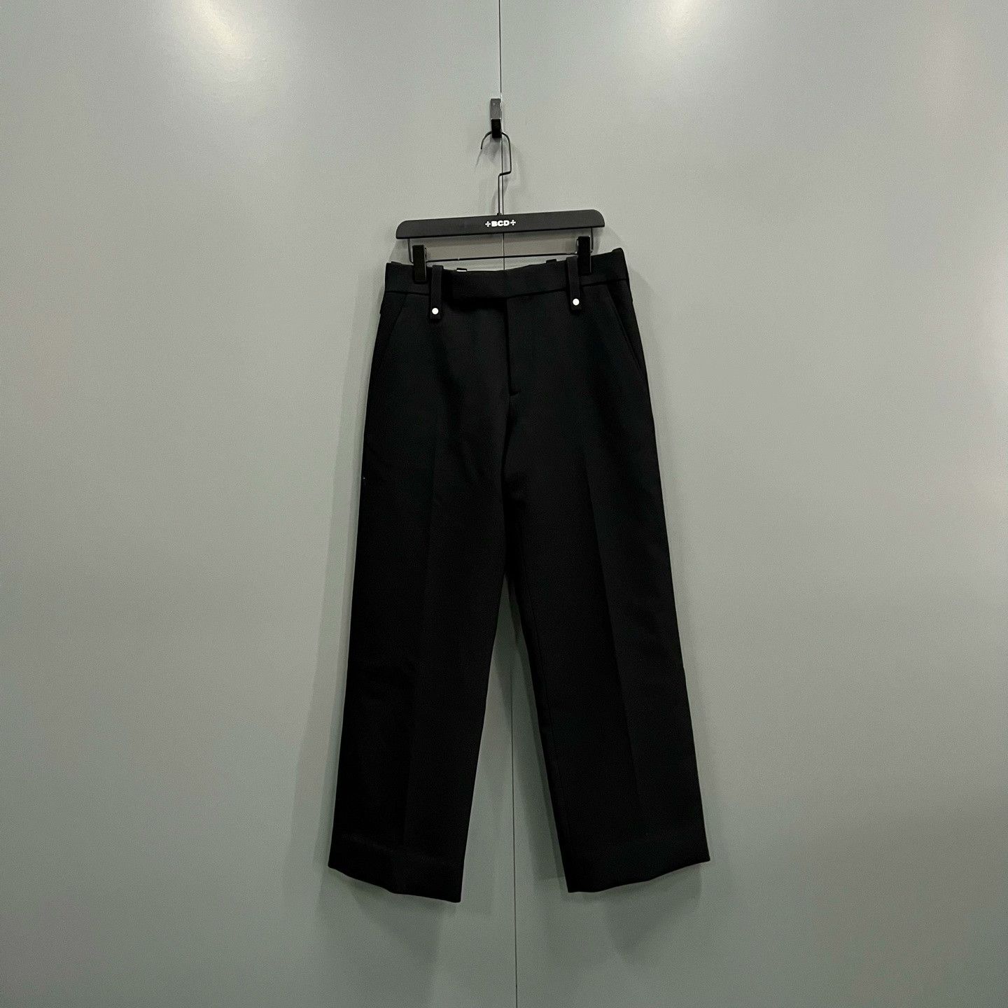 Burberry Burberry Black Wool Straight Trousers Size US 32 / EU 48 - 1 Thumbnail