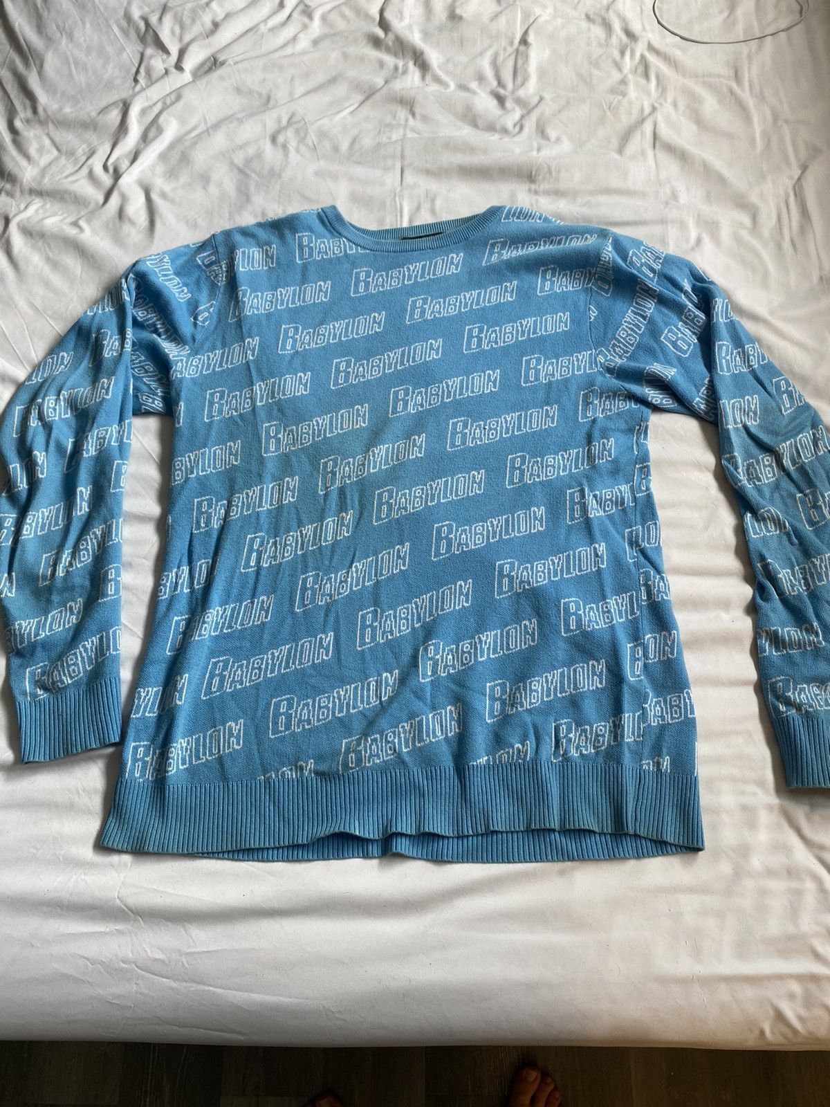 Babylon Babylon All Over Sweater Blue Size US L / EU 52-54 / 3 - 1 Thumbnail