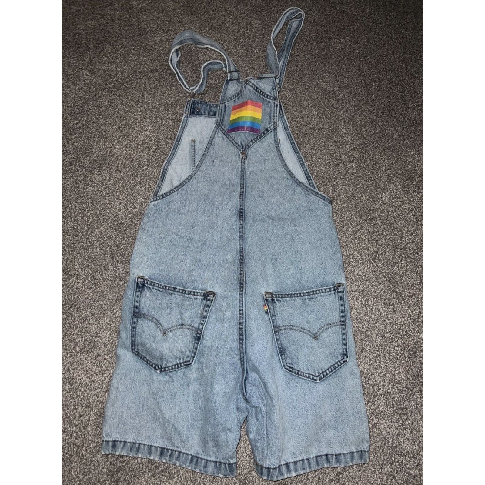 Levi's Levis Rainbow Overalls Women XS Multicolor Size 26" / US 2 / IT 38 - 3 Thumbnail
