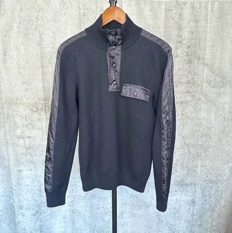 Dior Dior Men's Blue Polyester Pullover Sweater 0089 Size US M / EU 48-50 / 2 - 1 Thumbnail