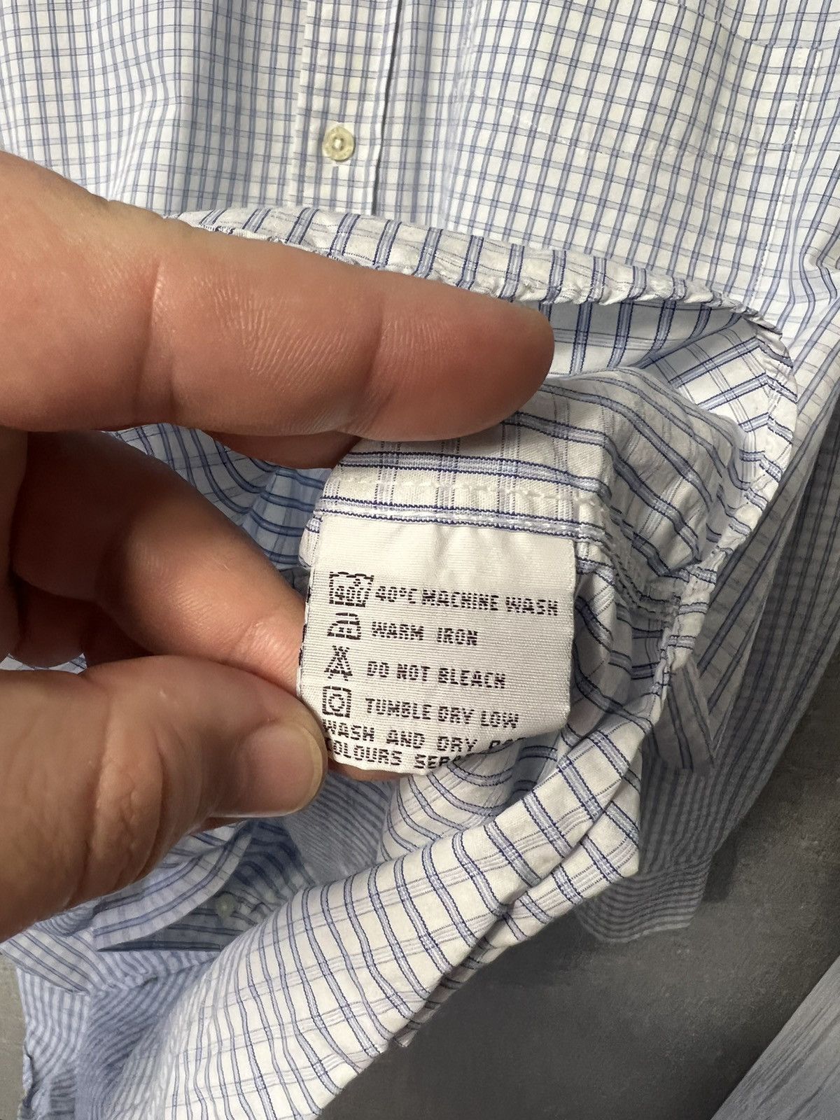 Balmain Vintage Balmain Paris Checkered Button Up Long Sleeve Shirt Size US L / EU 52-54 / 3 - 11 Thumbnail