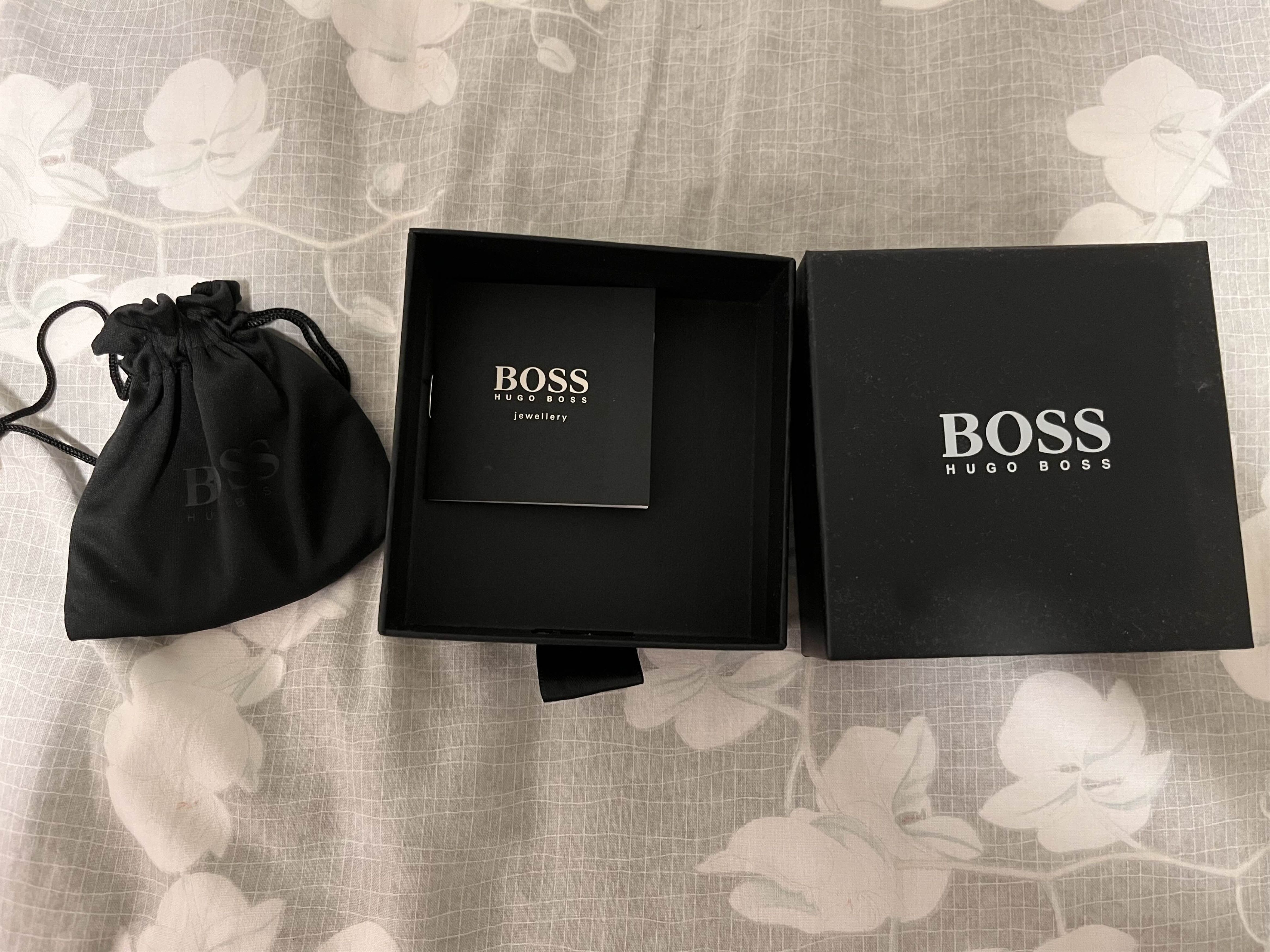 Hugo Boss Hugo Boss beaded bracelet in black with magnetic clasp Size ONE SIZE - 1 Thumbnail