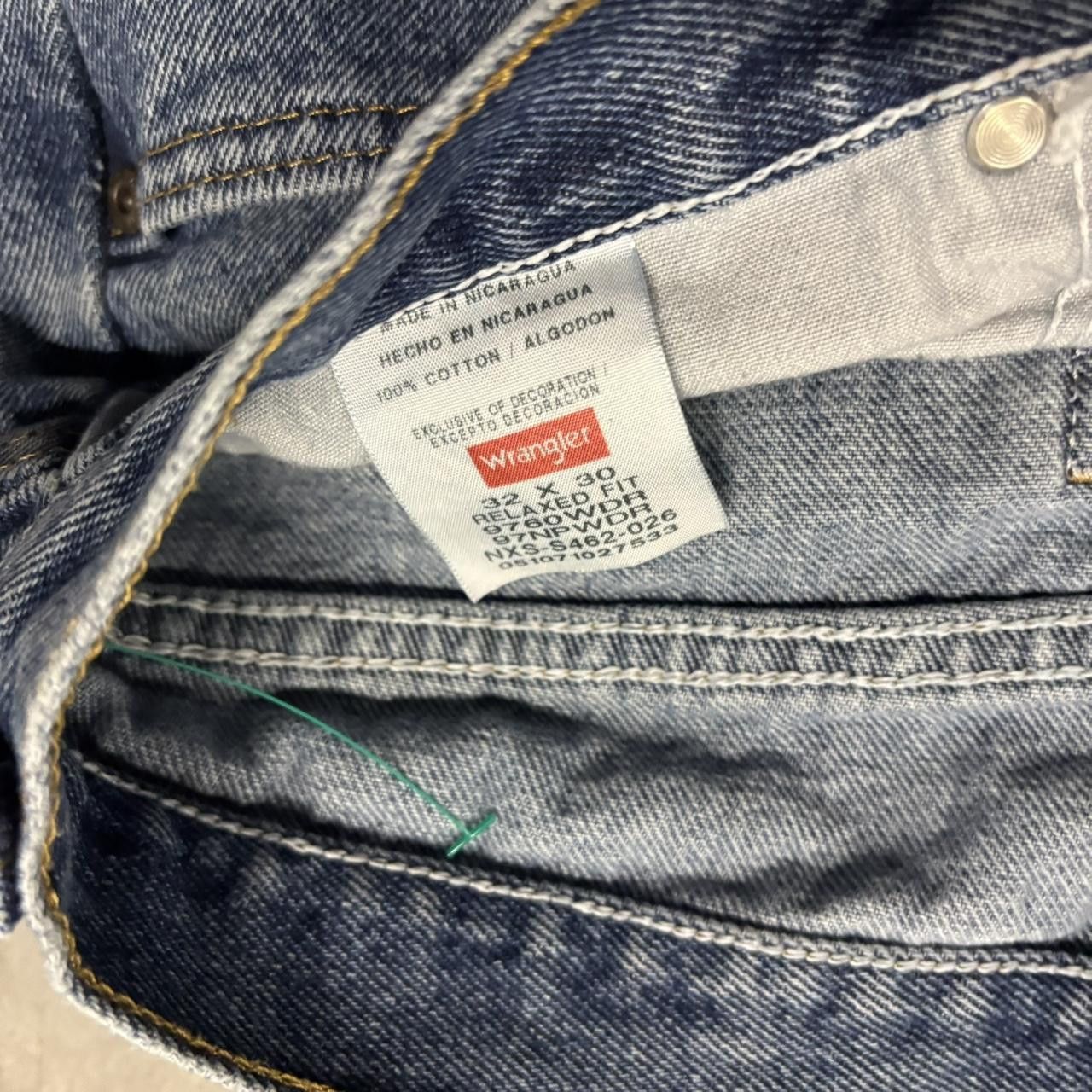 Japanese Brand × Vintage Crazy Vintage Y2K/2000s Grunge Dark Blue Wash Essential Denim Jeans! Size US 32 / EU 48 - 8 Thumbnail
