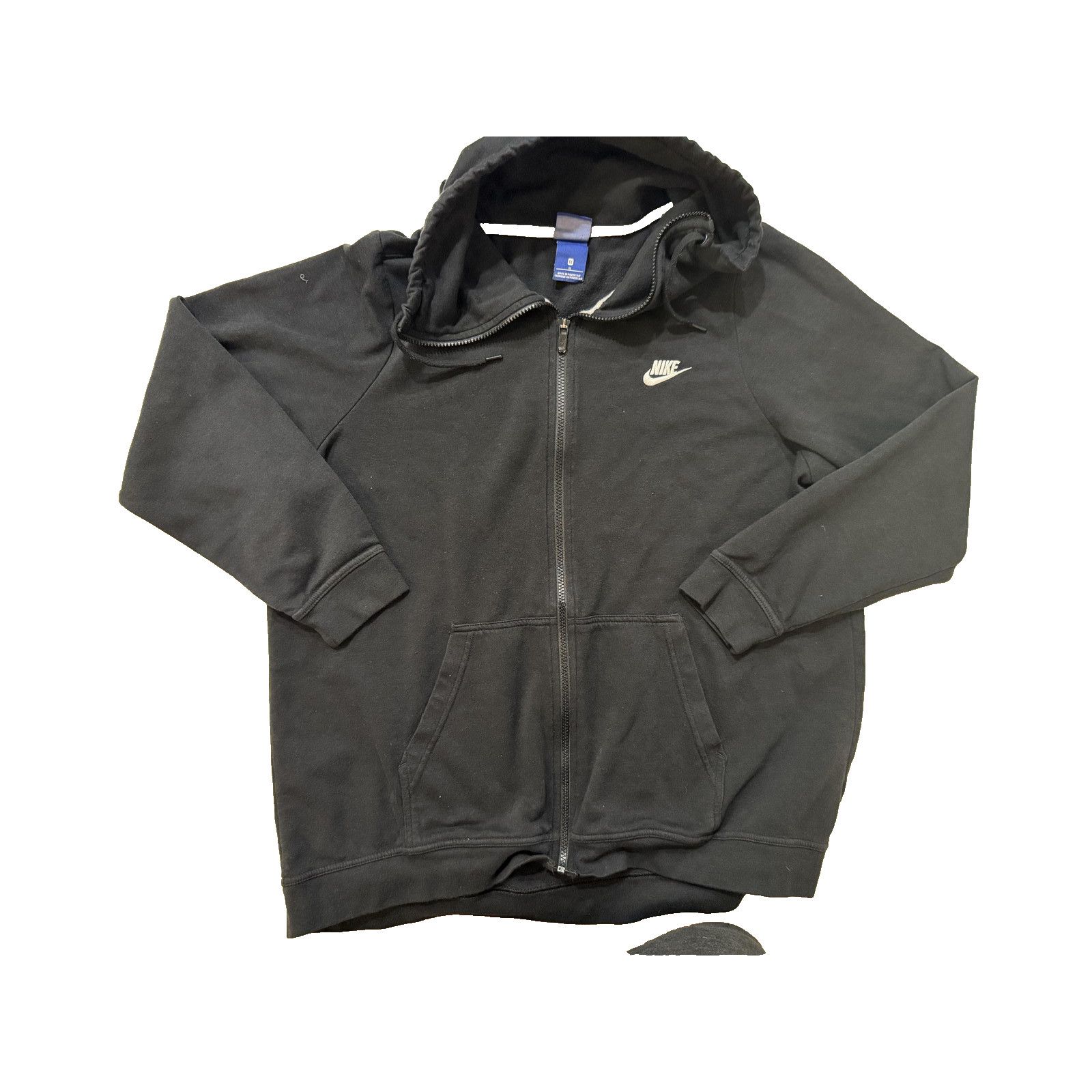 Nike Nike Hoodie Women 1X Black Full Zip Fleece Sweatshirt Swoosh Size XL / US 12-14 / IT 48-50 - 1 Thumbnail