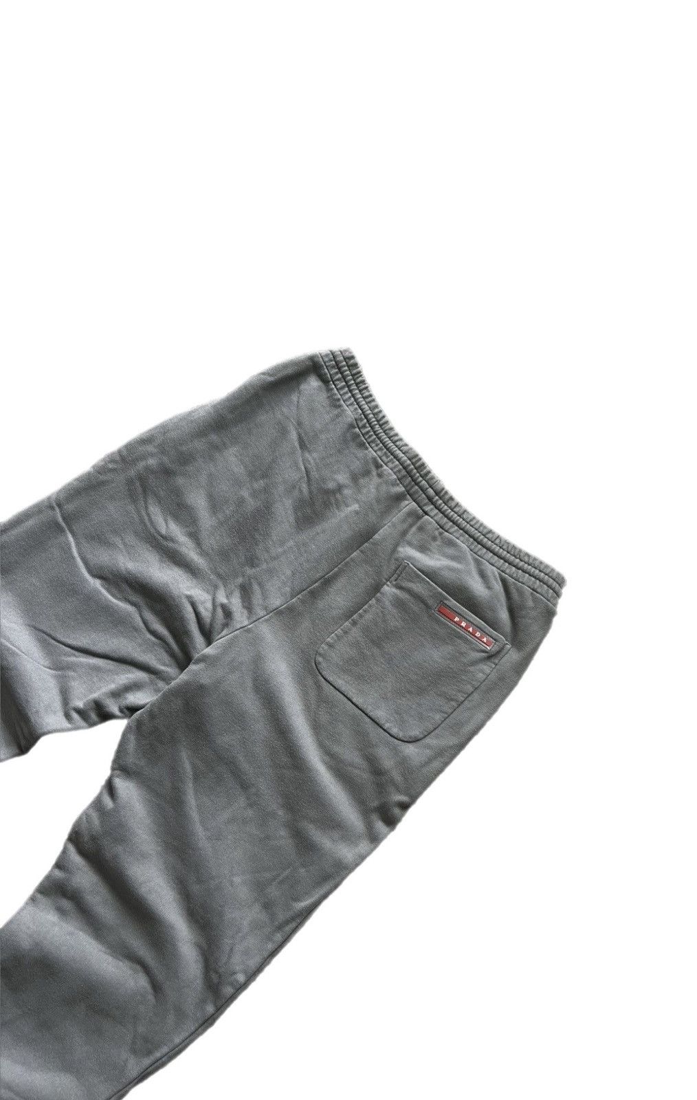 Prada Prada SS17 grey nylon track pants with side zip | Grailed