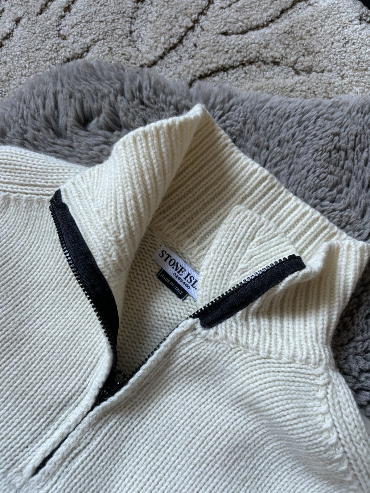 Stone Island Stone Island Vintage Rarest white sweater Size US XXL / EU 58 / 5 - 5 Thumbnail