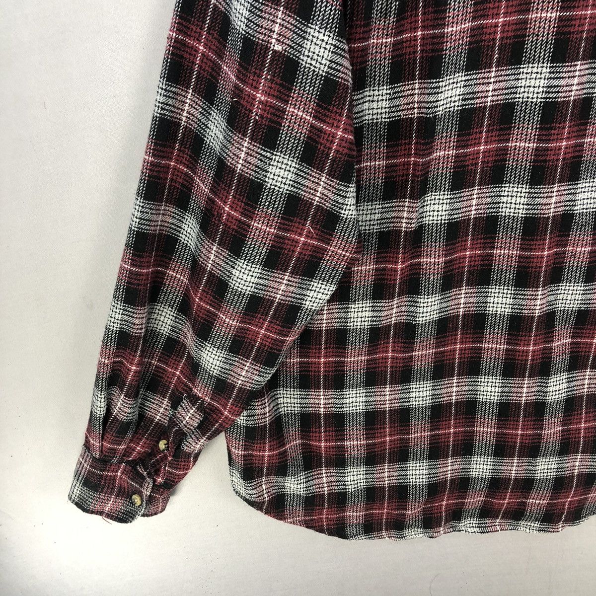 Japanese Brand Robinson Single Pocket 3 Fabric Plaid Checker Flannel Size US L / EU 52-54 / 3 - 12 Thumbnail