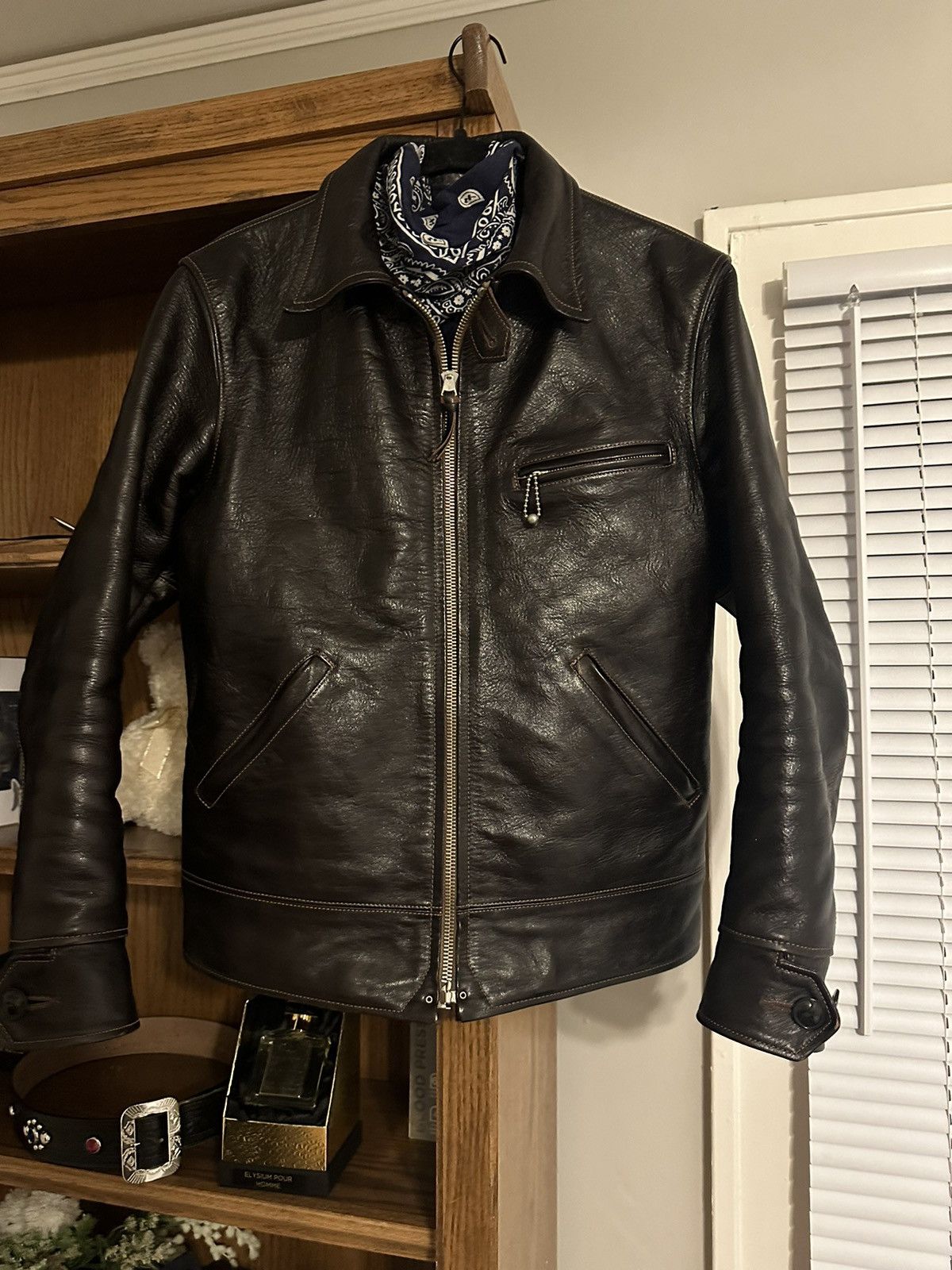 Rainbow Country 30s Horsehide Single Riders Leather Jacket