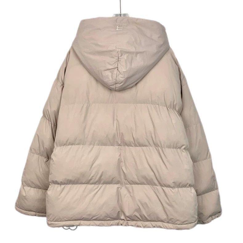 Balenciaga Balenciaga Nude pink logo embroidered hooded zipper down j Size L / US 10 / IT 46 - 2 Thumbnail