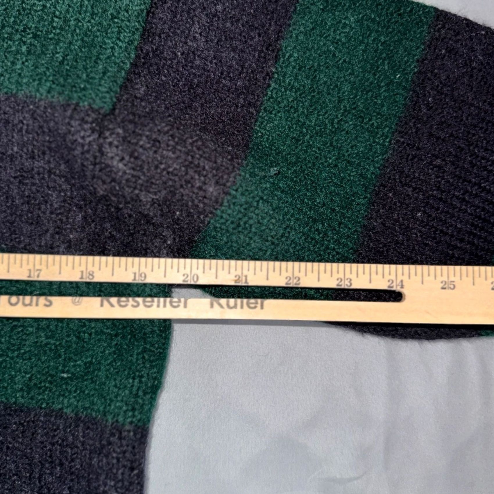 Polo Ralph Lauren VINTAGE Polo Ralph Lauren Striped Wool Crewneck Sweater Green Navy Size L Size US L / EU 52-54 / 3 - 7 Thumbnail