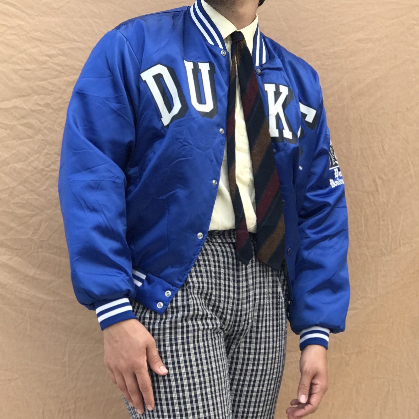 Swingster made in USA DETROIT PISTONS vintage nylon varsity jacket Size US L / EU 52-54 / 3 - 1 Thumbnail