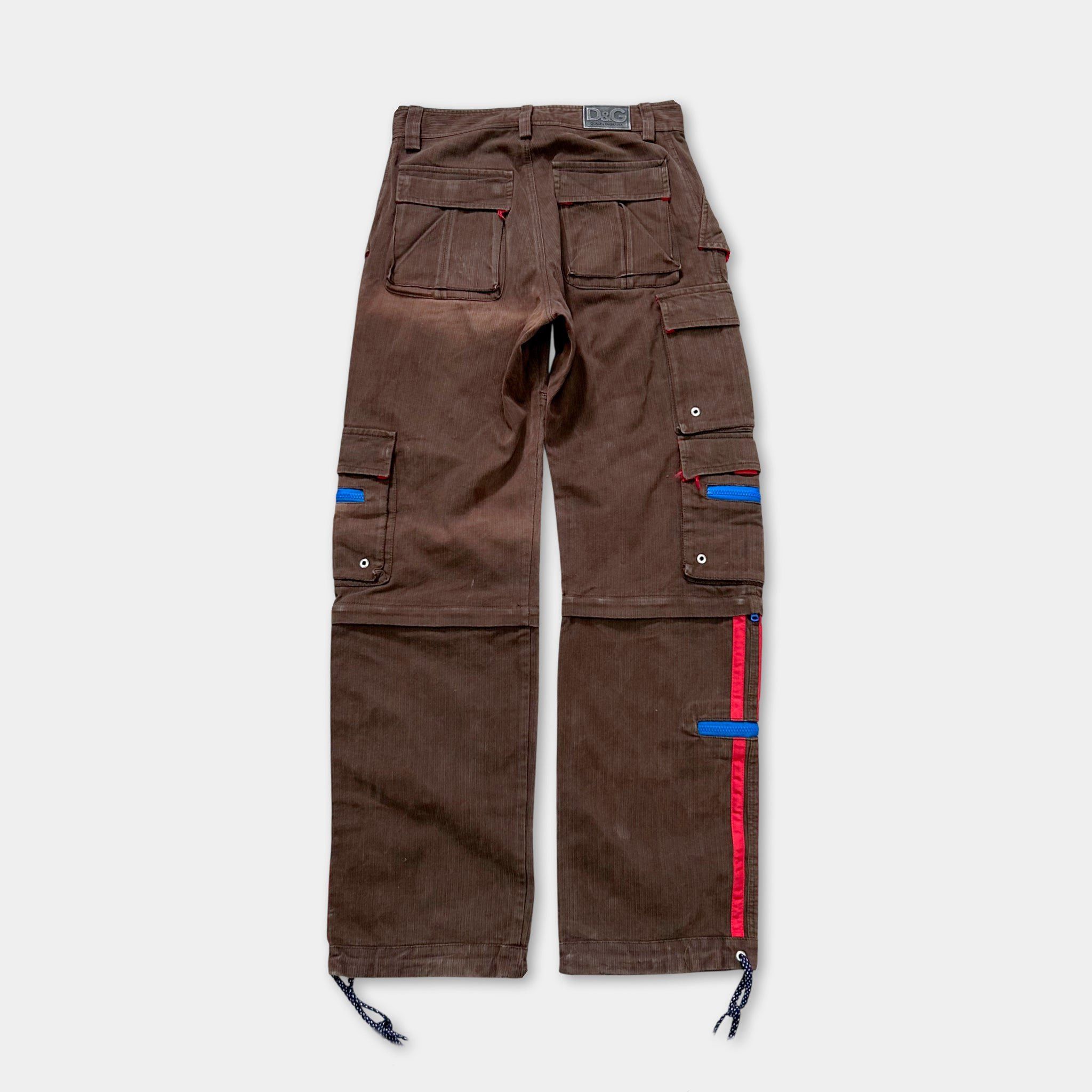 Dolce & Gabbana Dolce & Gabbana Corduroy Brown Cargo Pants Size US 30 / EU 46 - 6 Thumbnail
