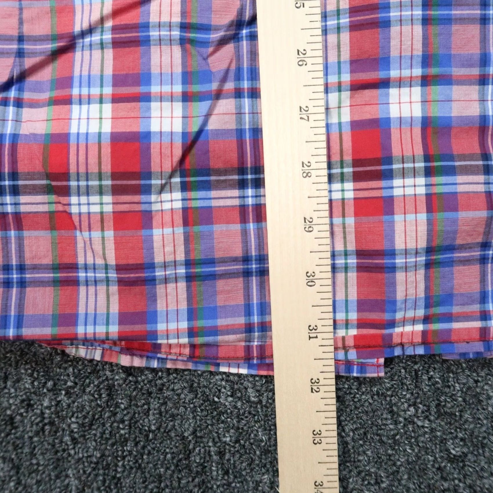 Barbour Barbour Shirt Mens 2XL Red Plaid Short Sleeve Button-Up Tailored Fit Collar-Down Size US XXL / EU 58 / 5 - 6 Thumbnail