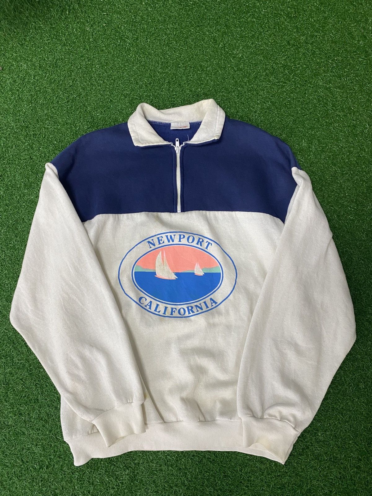 Vintage Vintage 80’s Newport California Sweater Size US L / EU 52-54 / 3 - 3 Thumbnail