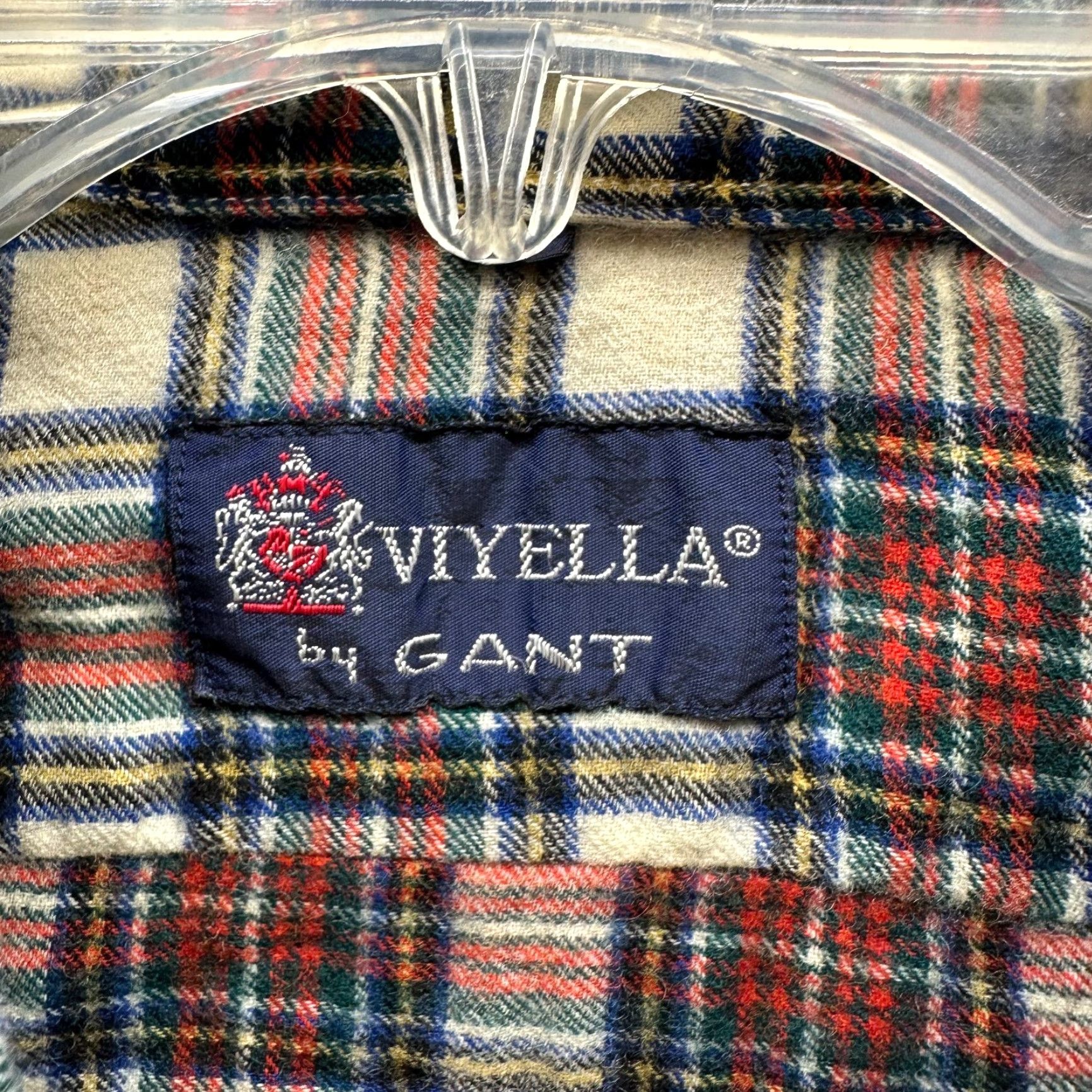 Gant VINTAGE GANT Shirt Mens Adult Small Red Wool Flannel Cotton Button Up Plaid 80s USA Size US S / EU 44-46 / 1 - 5 Thumbnail