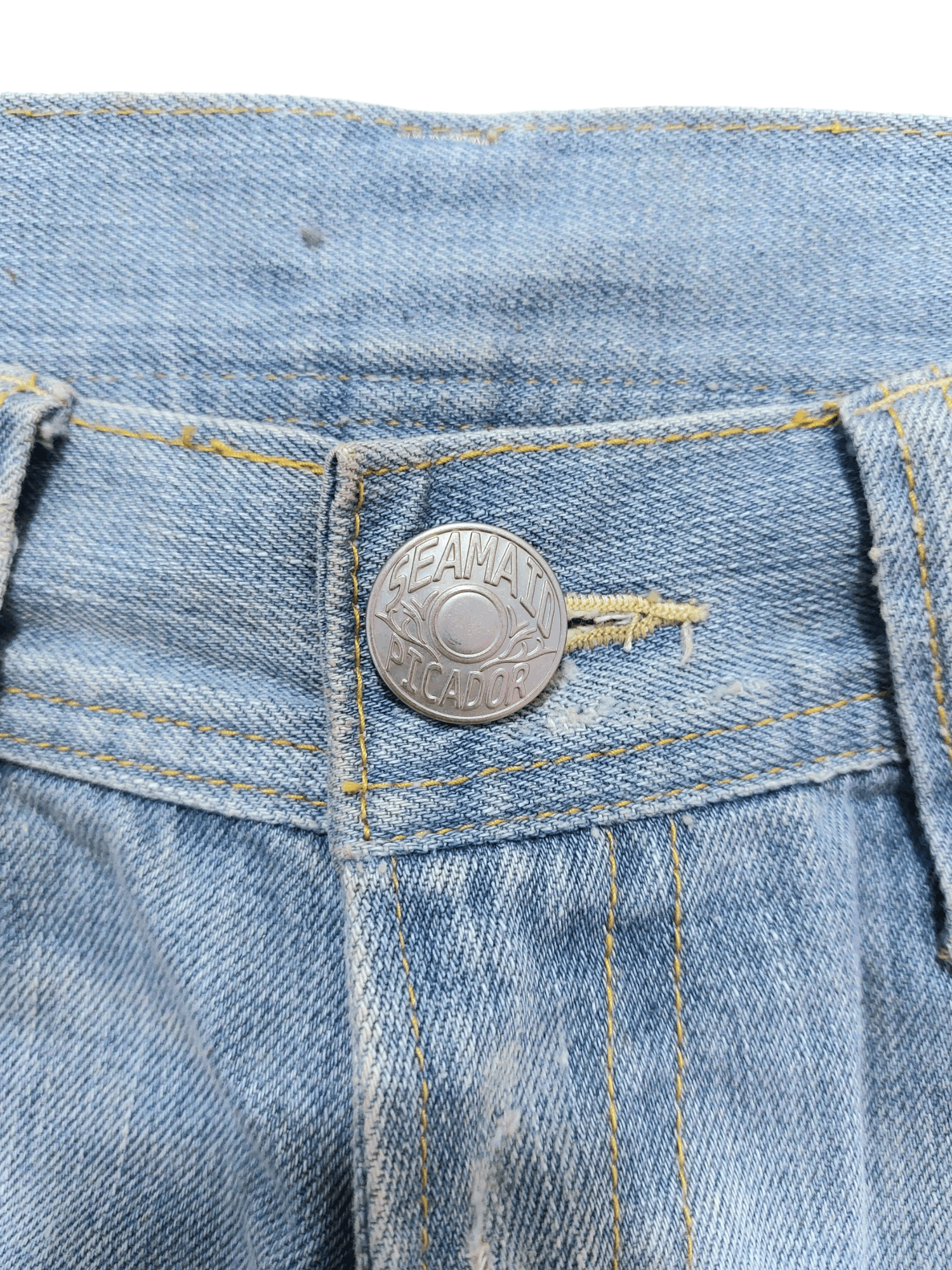 Vintage Sick Flare Low Rise Thrash Kurt Cobain Style Size 30" / US 8 / IT 44 - 10 Thumbnail