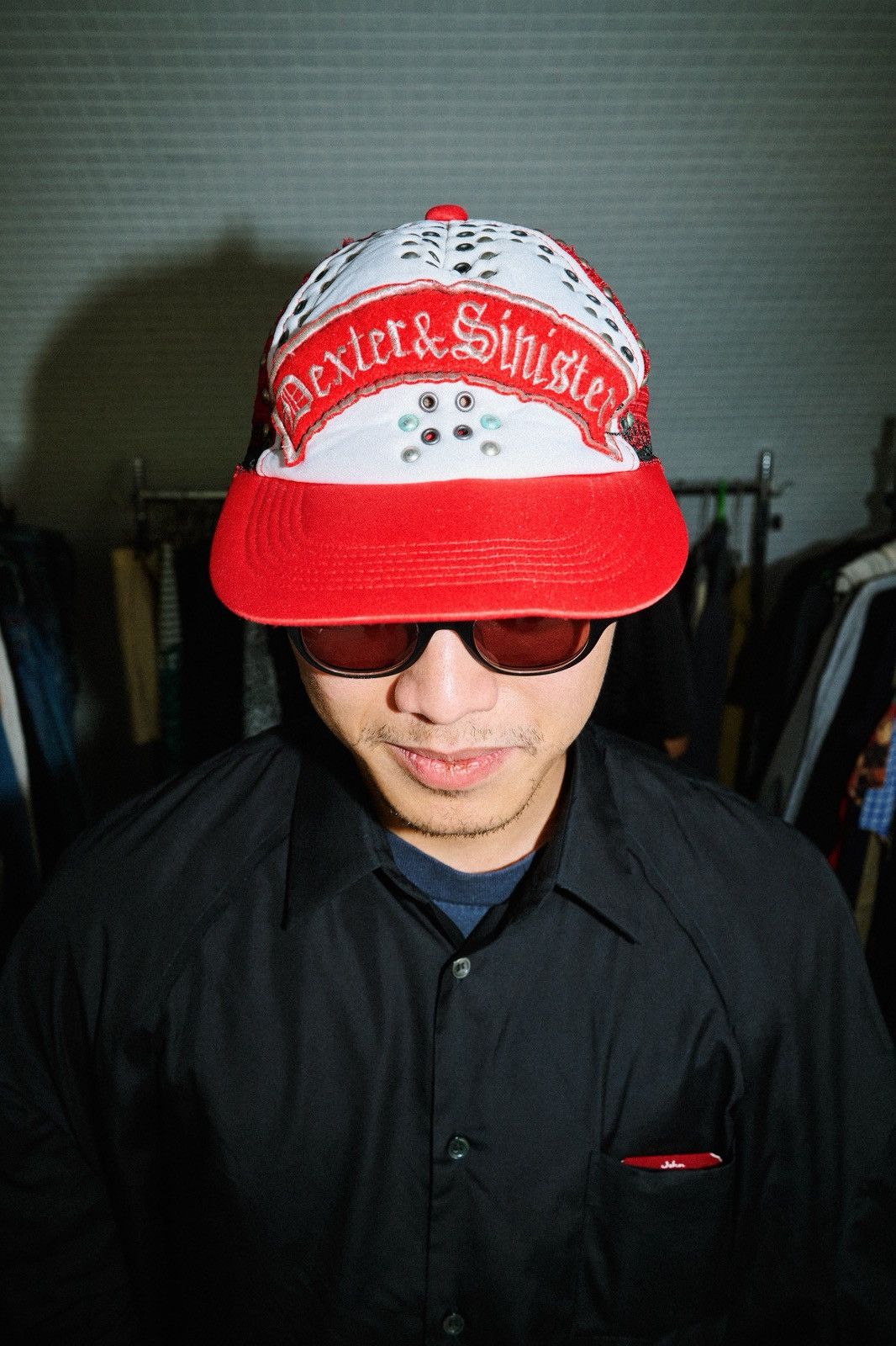 Yasuyuki Ishii Vintage Yasuyuki Ishii Studded Distress Trucker Cap Size ONE SIZE - 1 Thumbnail