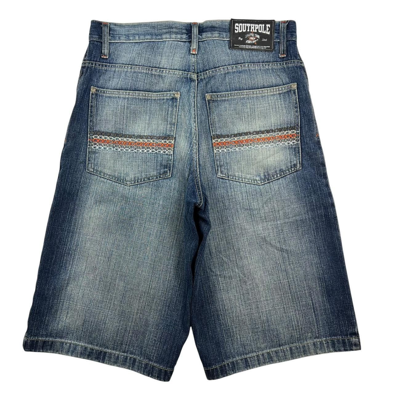 Southpole Vintage Southpole Embroidered Denim Shorts / Jorts Waist 34 Size US 34 / EU 50 - 1 Thumbnail