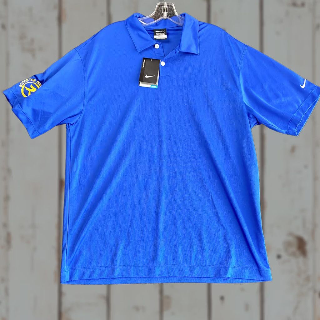 Nike Nike Golf Polo Shirt - Mens L Blue Dri-Fit Lightweight Moisture Wicking Casual Activewear Shirt Size US L / EU 52-54 / 3 - 1 Thumbnail