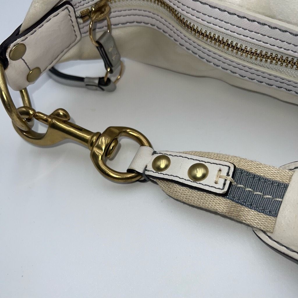 Coach Coach Vintage Ivory on White Signature Hobo Bag Size ONE SIZE - 11 Thumbnail