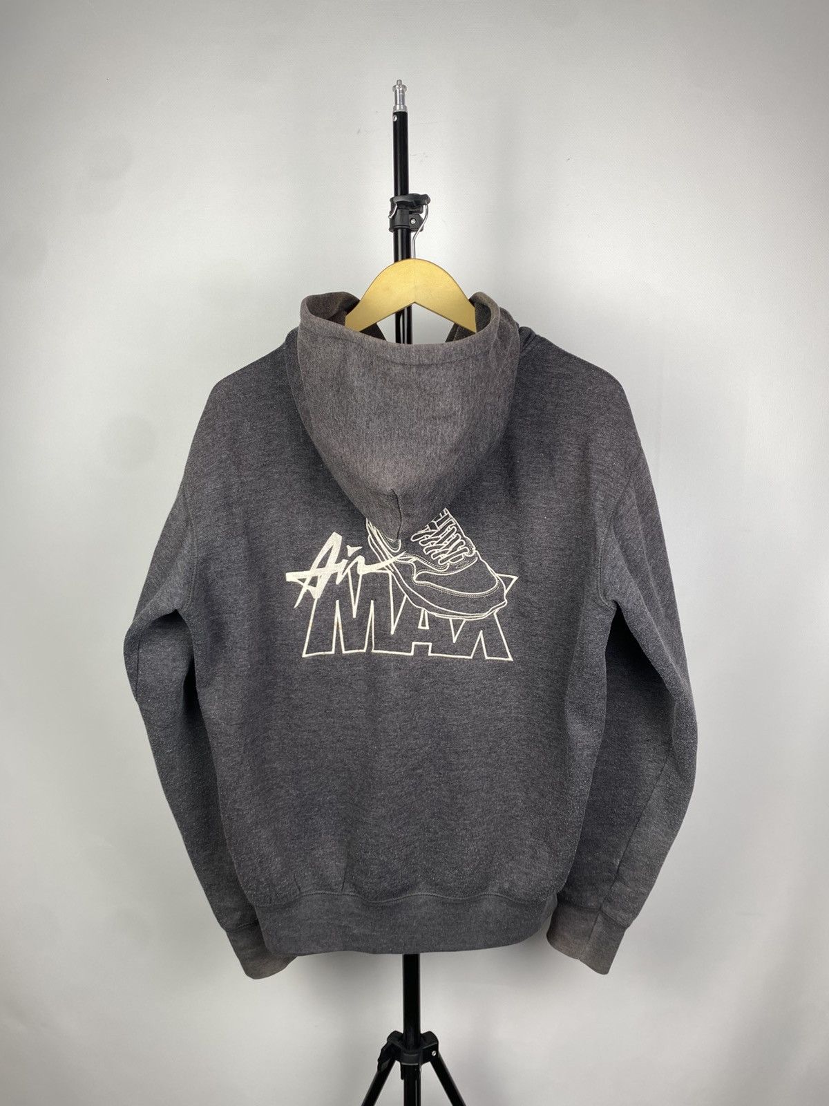 Nike × Vintage Vintage 90s Nike Air Max Big Logo Oversize Zip Hoodie Y2K Size US M / EU 48-50 / 2 - 1 Thumbnail