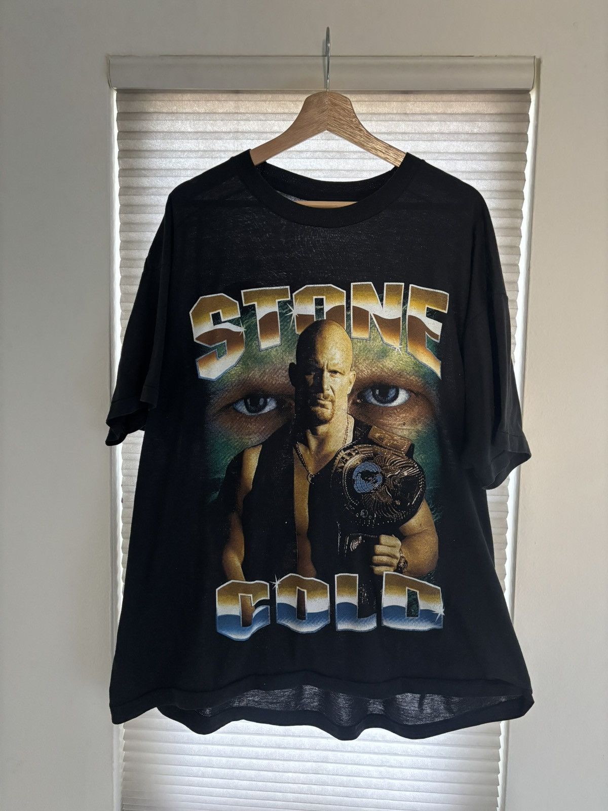 Vintage Vintage Stone Cold Steve Austin Rap Tee Size US XL / EU 56 / 4 - 1 Thumbnail