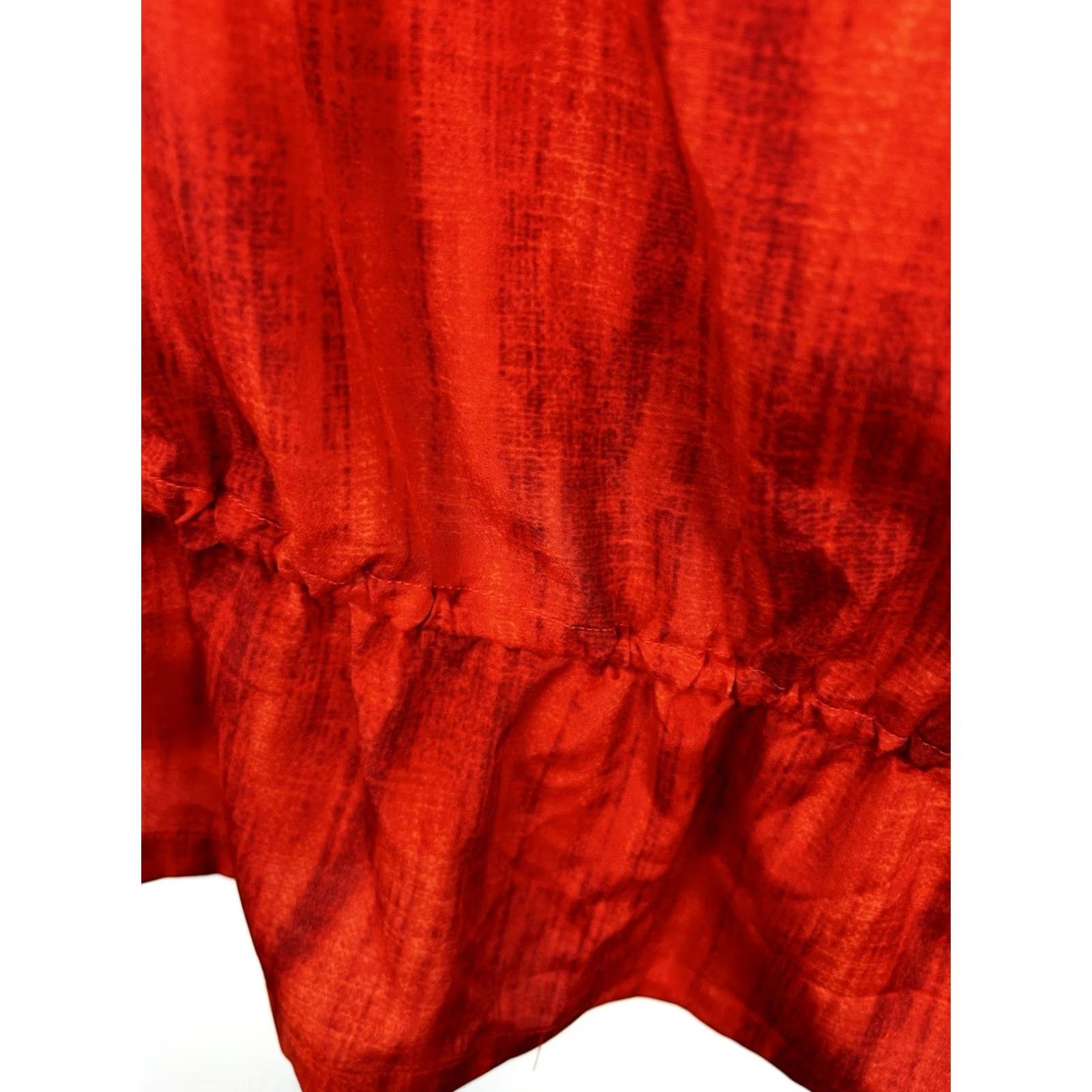 Michael Kors Michael Kors Tie Womens S Red Peplum Top Tunic Roushed Shoulders Office Size S / US 4 / IT 40 - 6 Thumbnail
