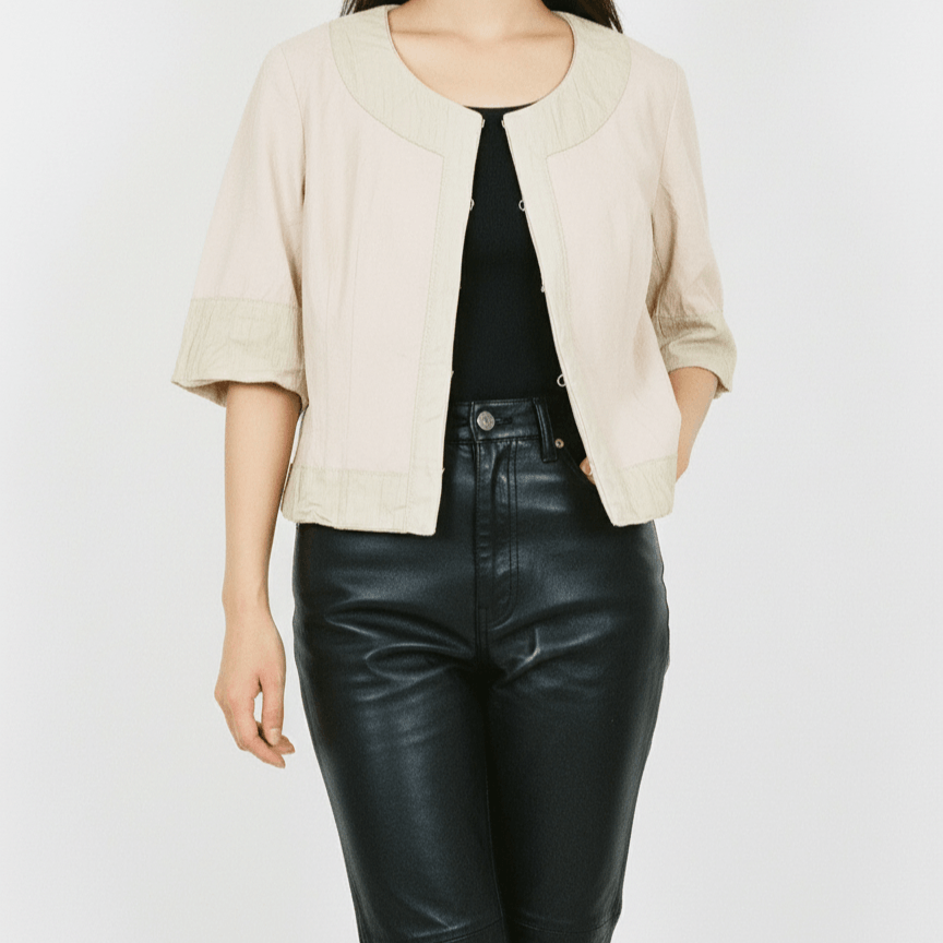 Salvatore Ferragamo Vintage Salvatore Ferragamo Semi Leather Lining Jacket Size M / US 6-8 / IT 42-44 - 1 Thumbnail