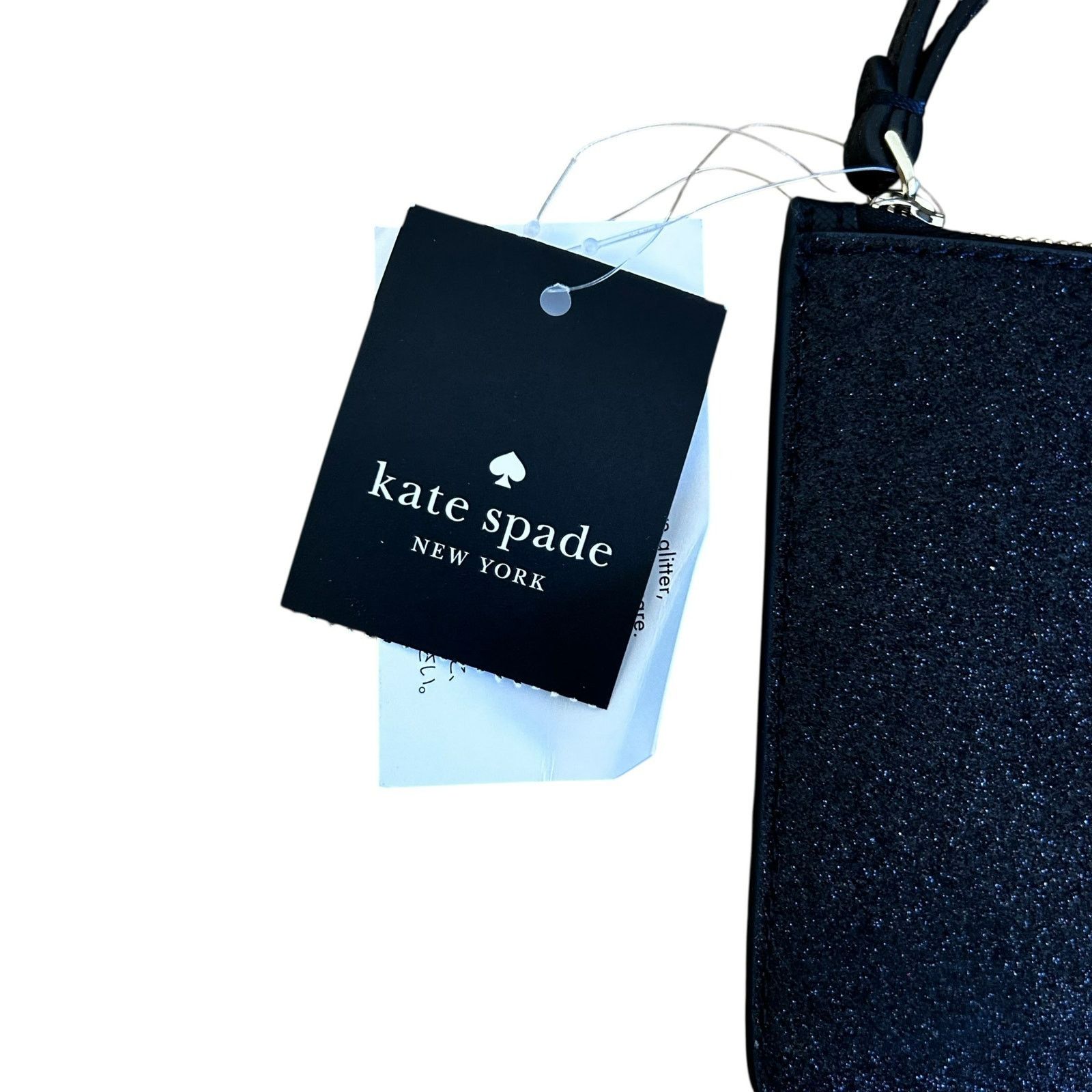 Kate Spade Kate Spade Black Glitter Zip Wallet Wristlet Size ONE SIZE - 3 Thumbnail