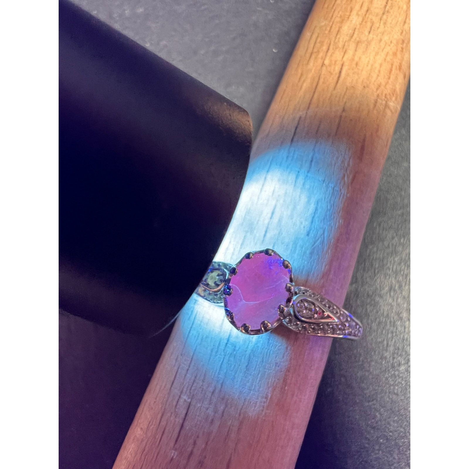 Other NEW grandidierite zircon ring in 925 silver size 8 Size ONE SIZE - 14 Thumbnail