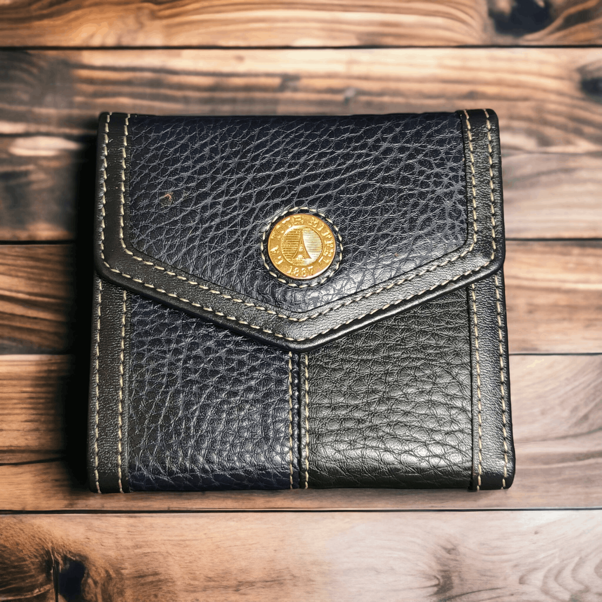Vintage LA TOUR EIFFEL GENUINE LEATHER WALLET Size ONE SIZE - 3 Thumbnail