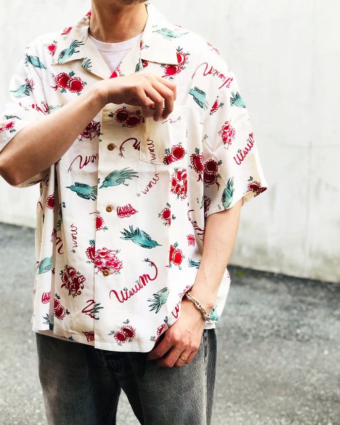 Visvim Visvim Wallis Sunnybird shirt 22SS "White/Red" size 3 Size US L / EU 52-54 / 3 - 9 Thumbnail