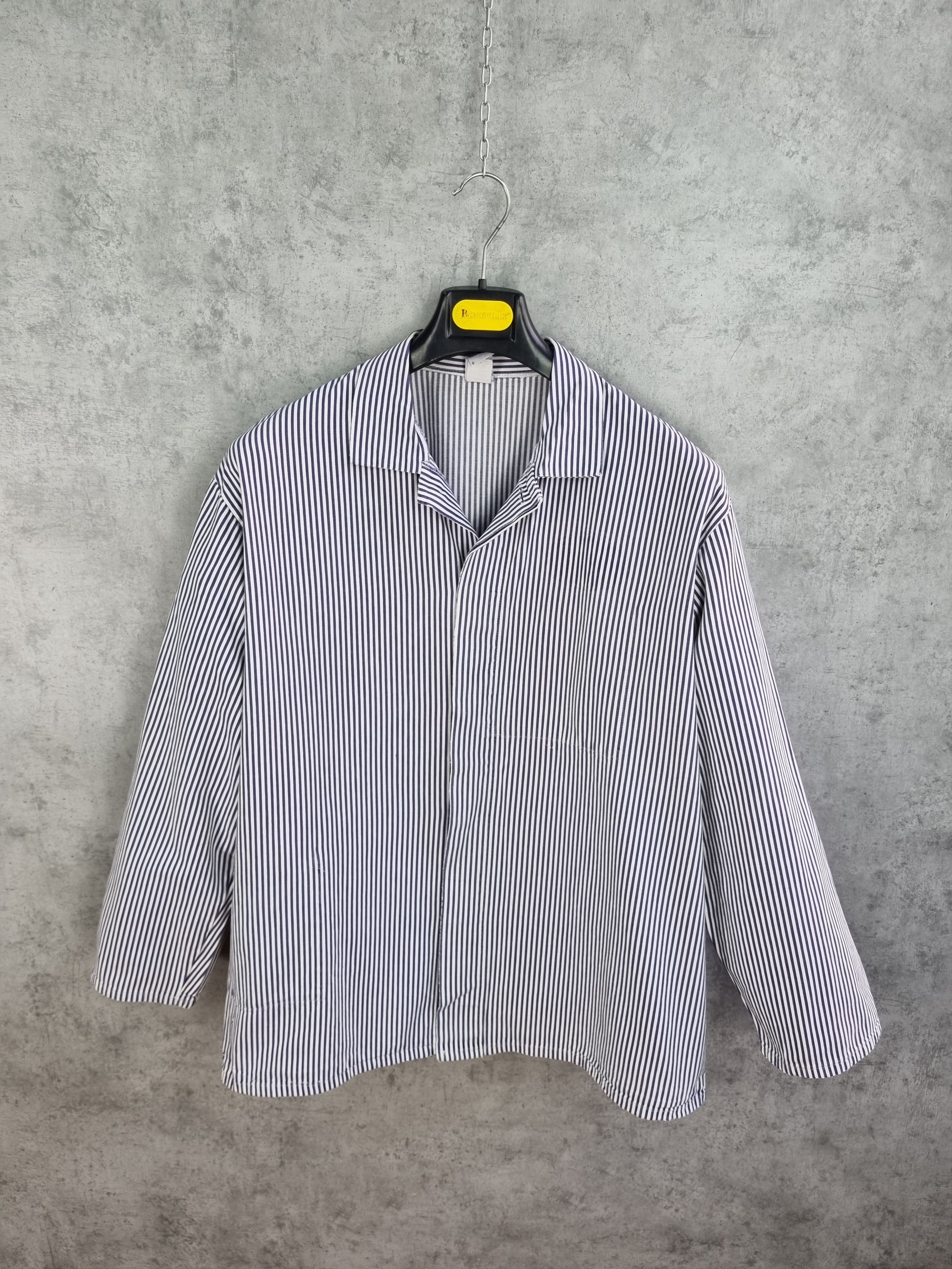 Le Laboureur × Vetra Vintage Striped Sailing Marina Worker German Light Jacket Size US XXL / EU 58 / 5 - 2 Thumbnail