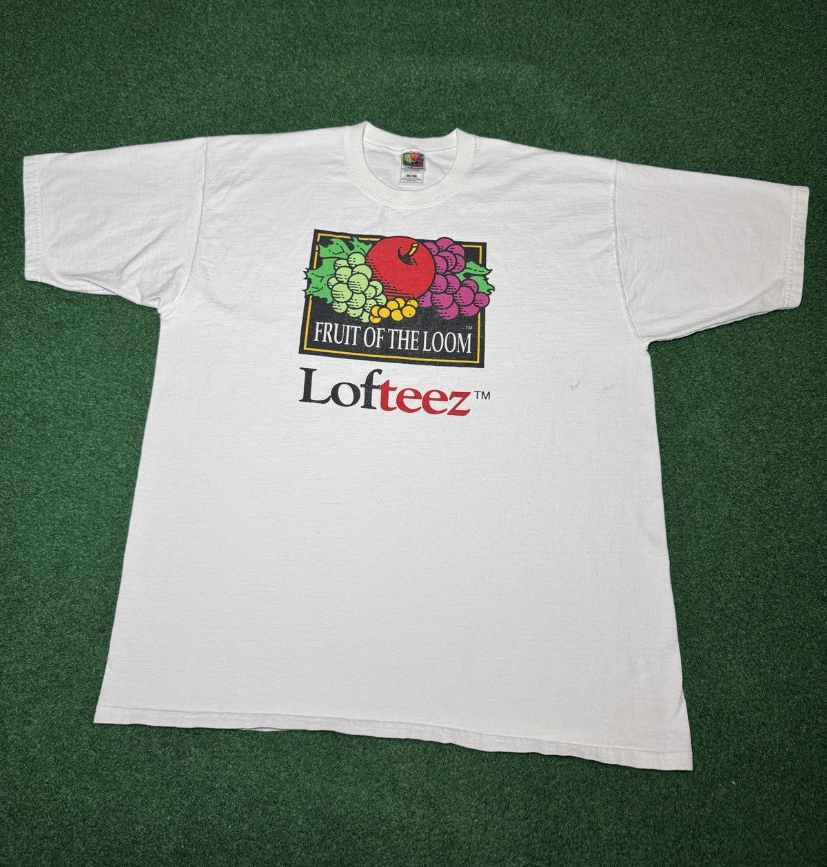 Fruit Of The Loom Fruit Of The Loom Logo Cornucopia 90s RARE XL T Shirt 24x30 Size US XL / EU 56 / 4 - 1 Thumbnail