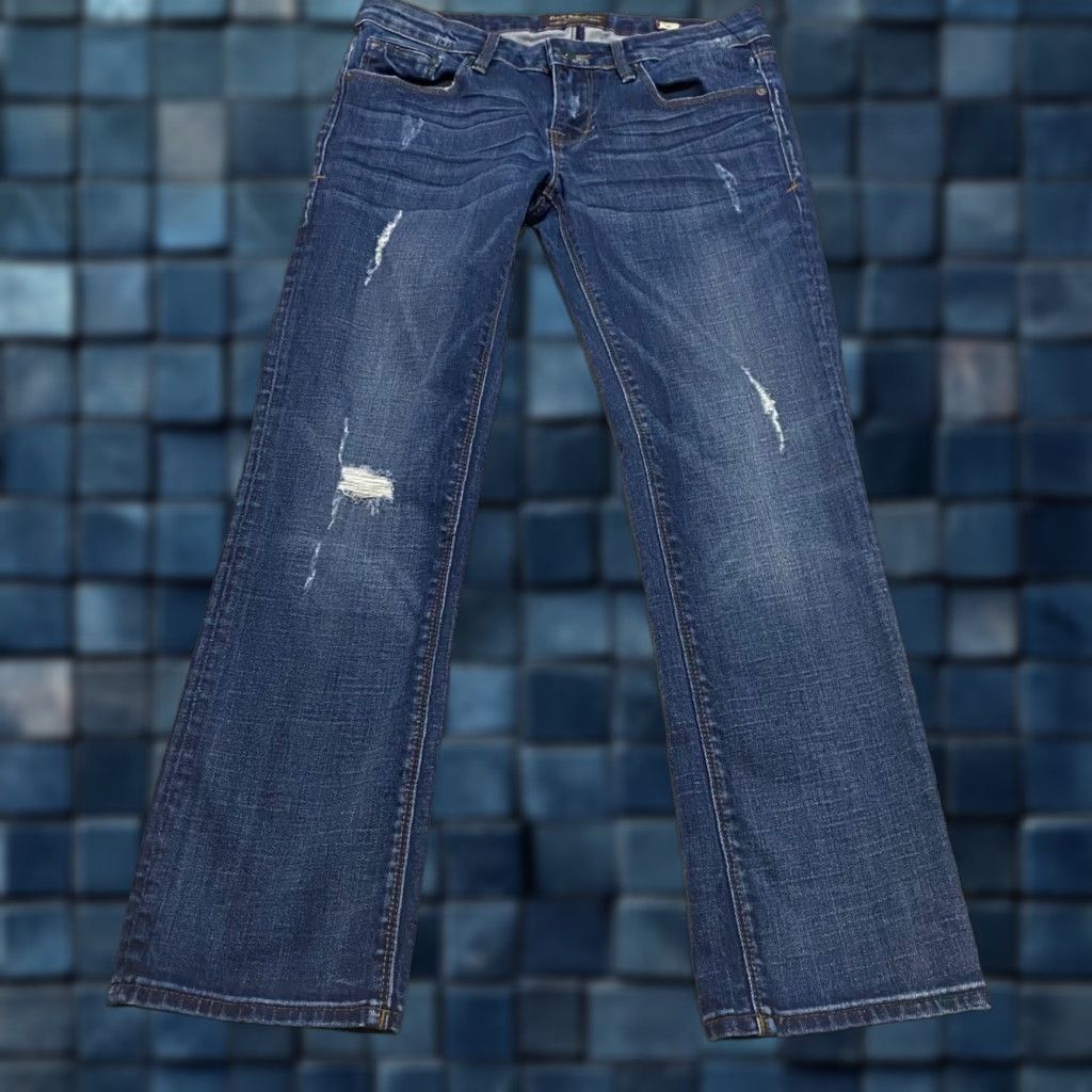 Cult Of Individuality Cult of Individuality Rogan Jeans Capri Women 28 Blue Distressed Low Rise Denim 5-Pocket Solid N/A 2859 Size 28" / US 6 / IT 42 - 1 Thumbnail