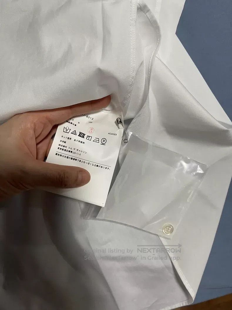 Comme des Garcons Comme Des Garcons Bias-cut pure cotton long-sleeved white Size S / US 4 / IT 40 - 7 Thumbnail