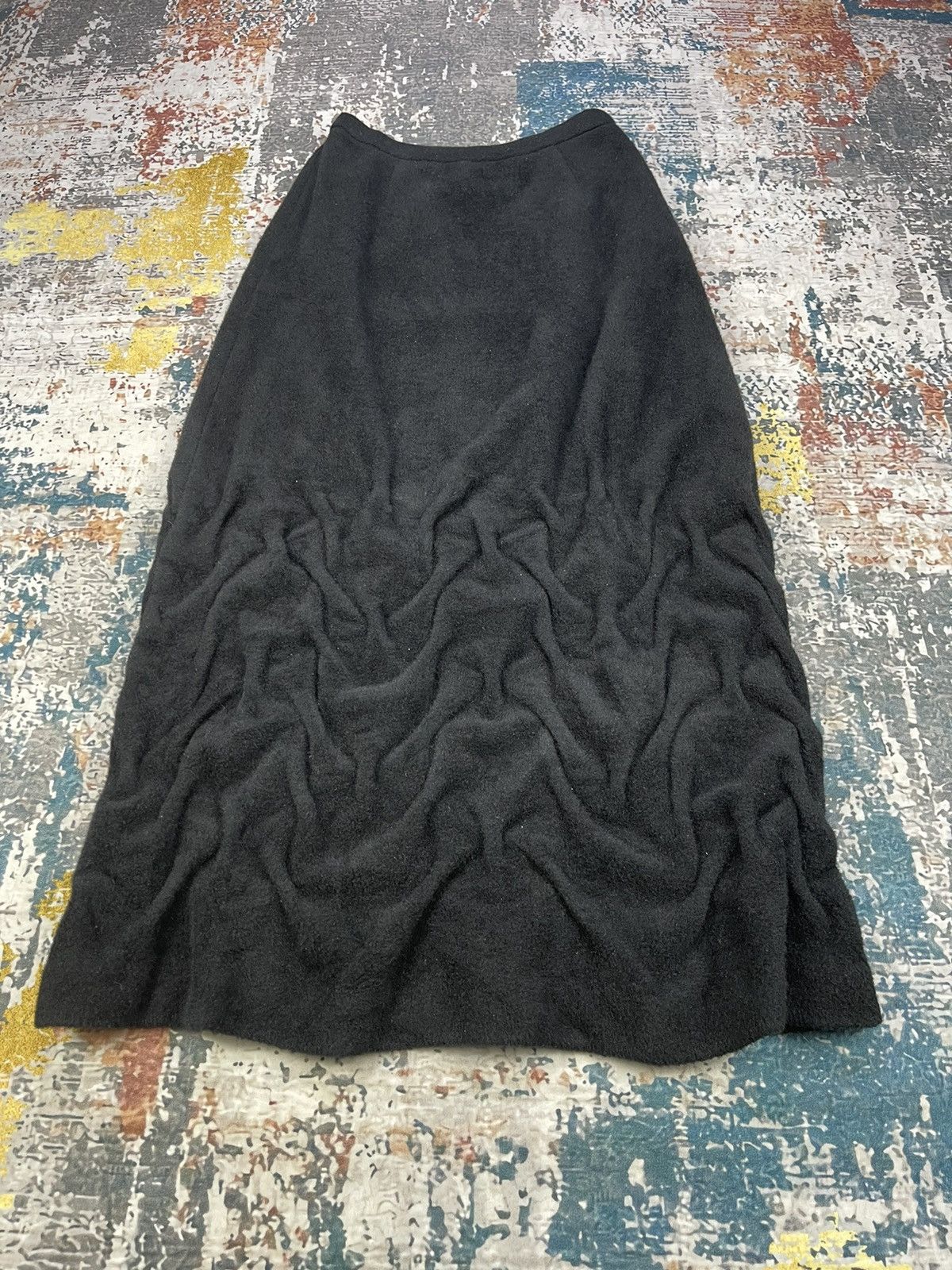 If Six Was Nine Ritsuko Shirahama Twitch Crepe Flared Skirts Size 25" / US 0 / IT 36 - 1 Thumbnail