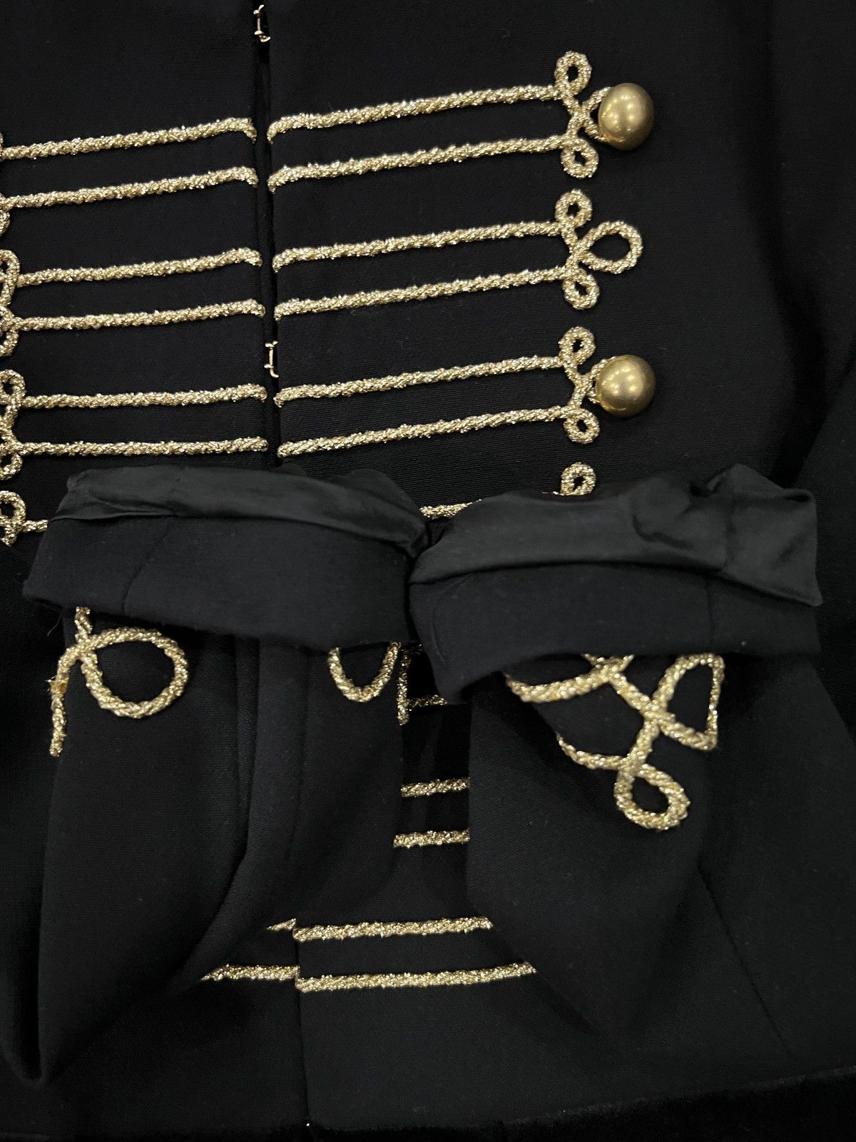 Pinko Pinko Black & Gold Baroque Detail Jacket Size S / US 4 / IT 40 - 10 Thumbnail