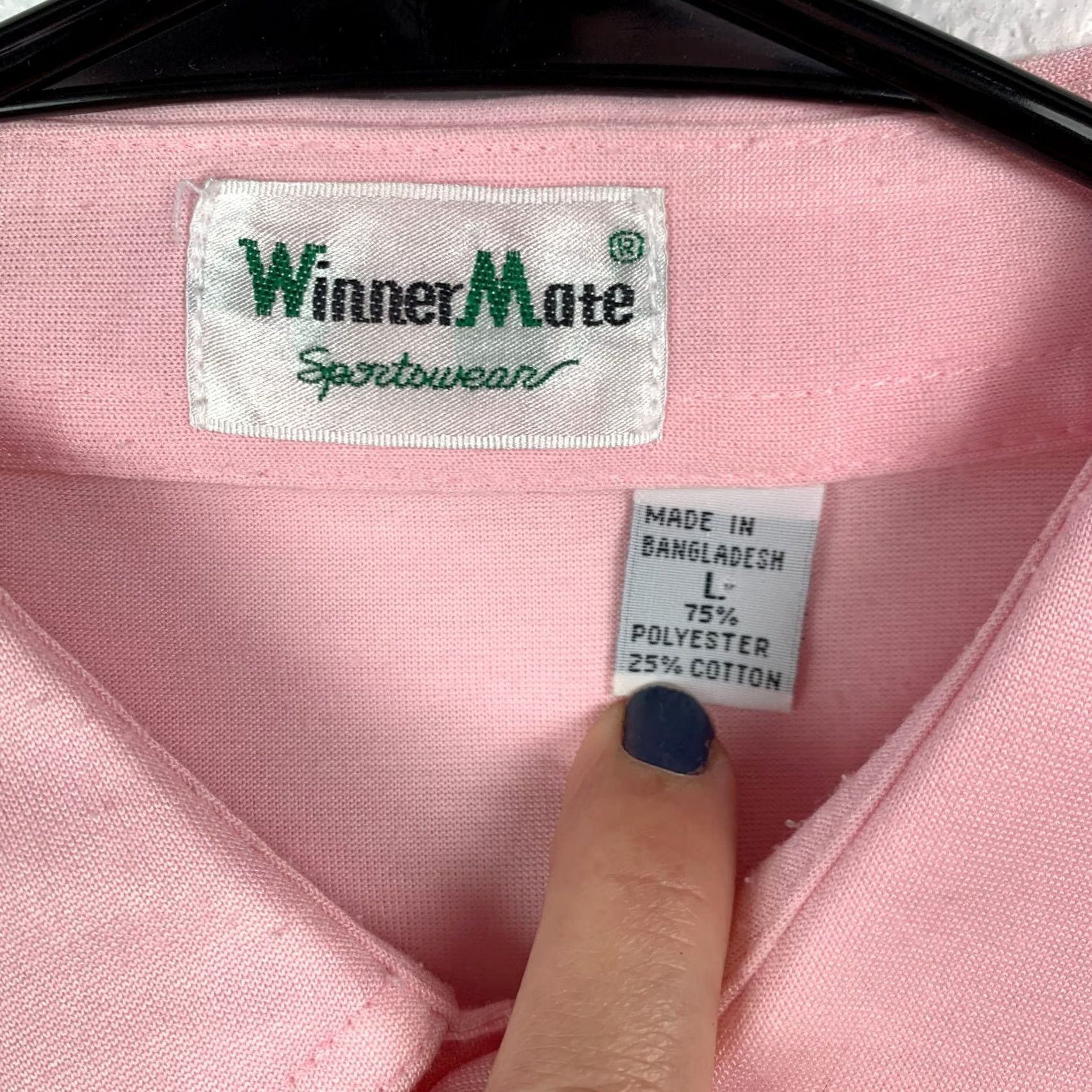 Vintage VINTAGE Winner Mate Sportswear Polo Shirt Men Large Pink 70s Size US L / EU 52-54 / 3 - 3 Thumbnail